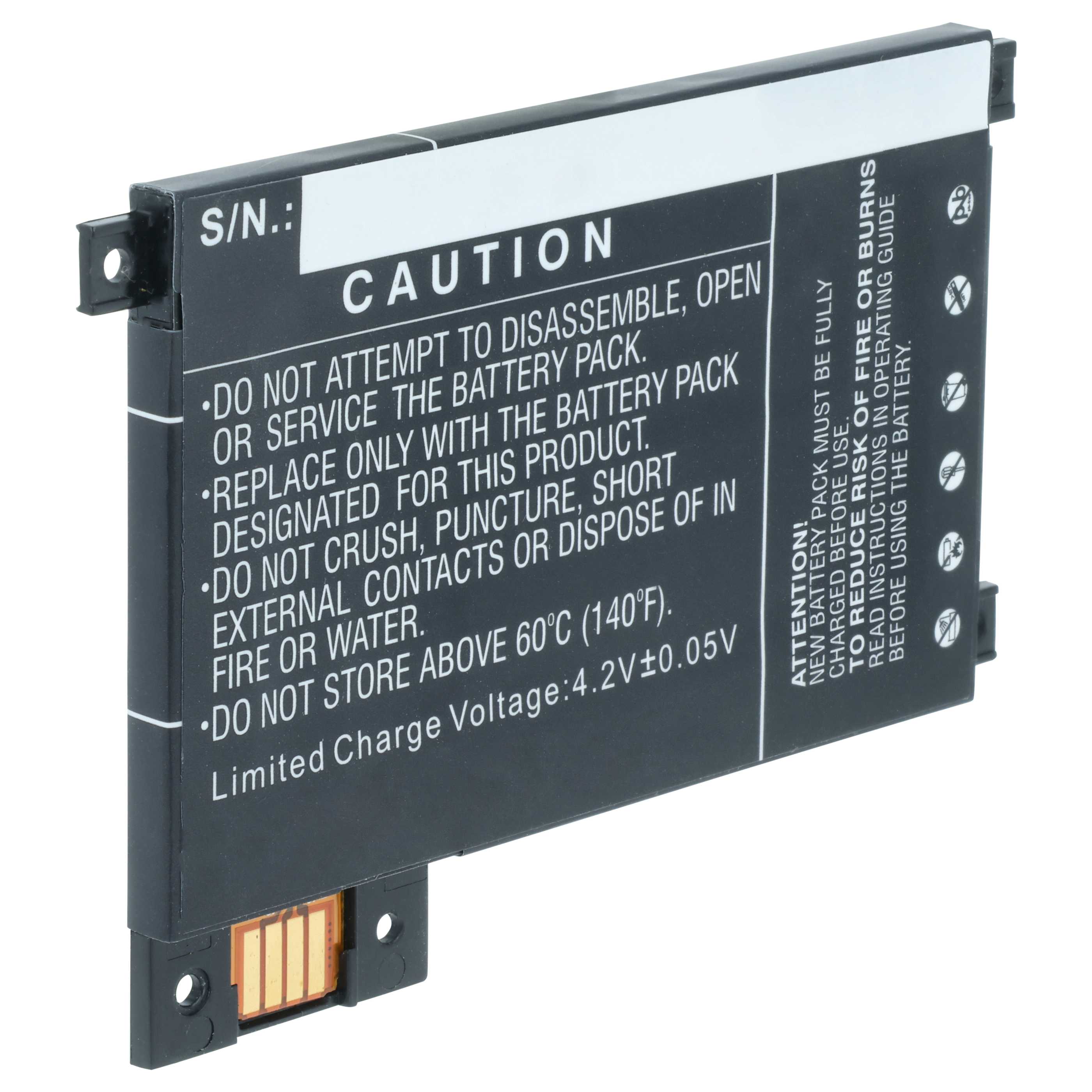 E-Book Battery replaces Amazon DR-A014, 170-1056-00, S2011-002-S, S2011-002-A - 1400 mAh 3.7 V Li-polymer