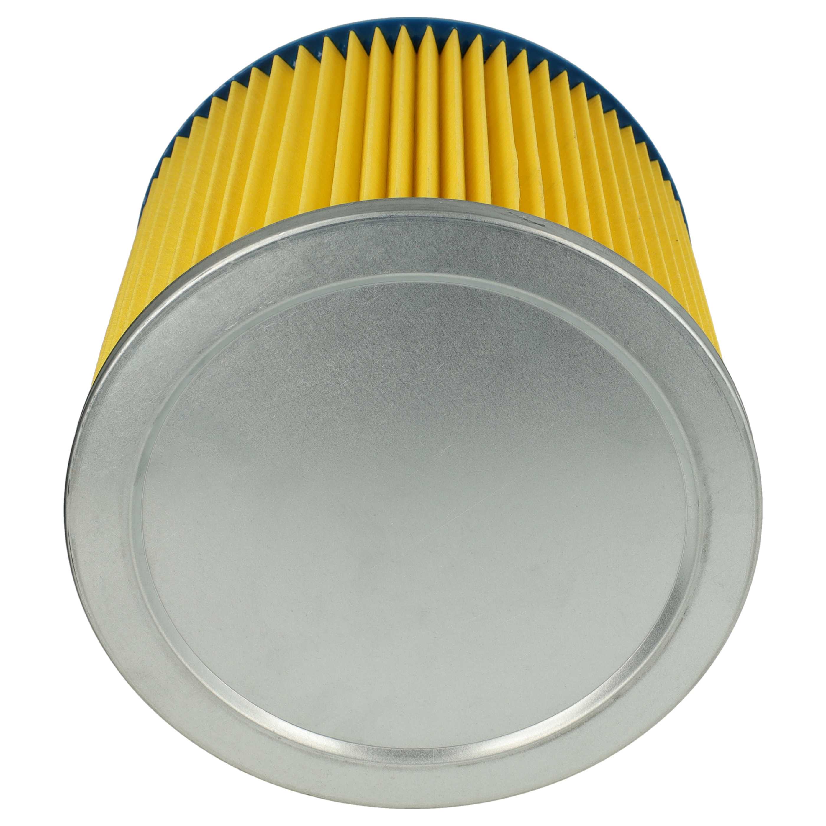 4x Filtro reemplaza Einhell 2351110 para aspiradora LIV, azul / amarillo