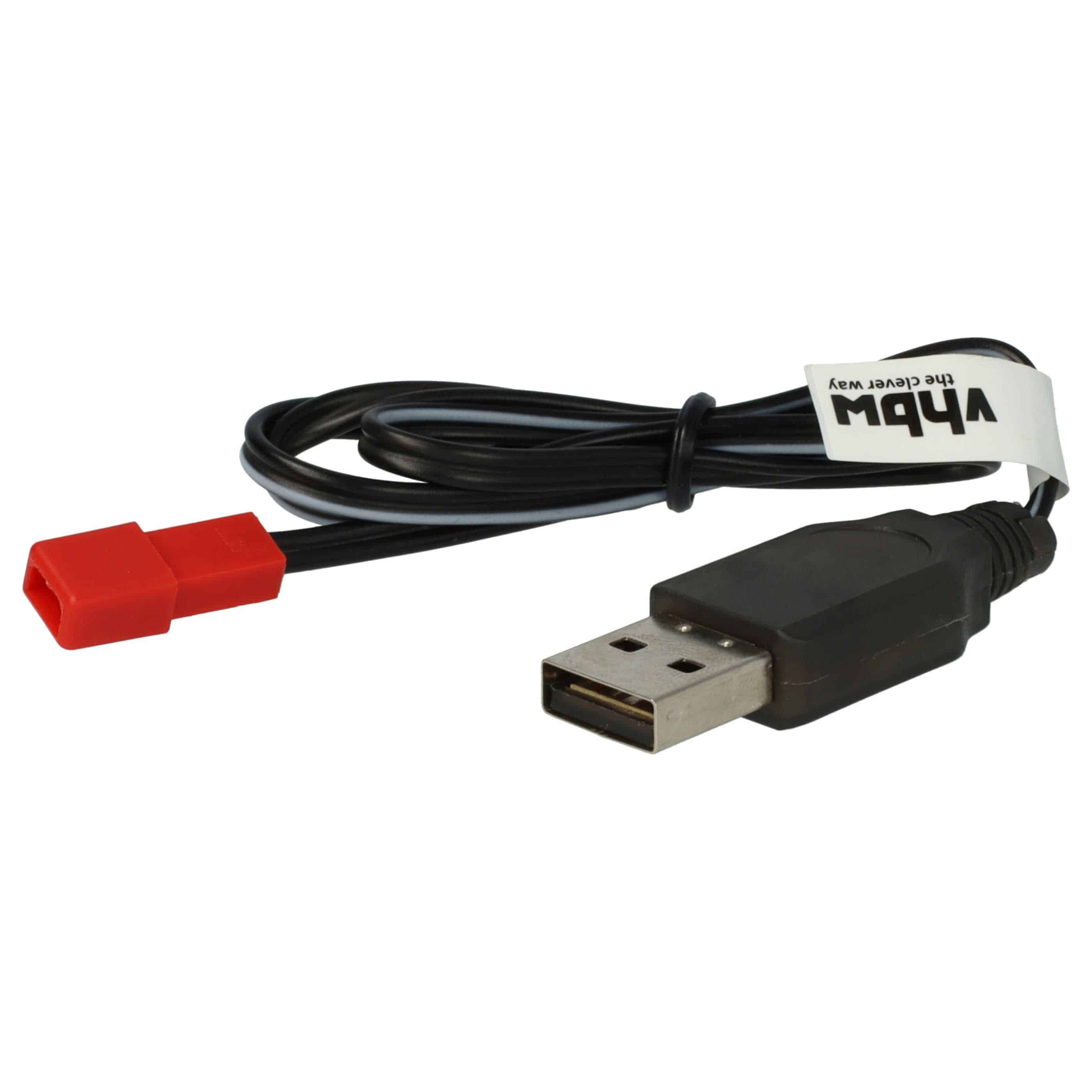 USB-Ladekabel passend für RC-Akkus mit JST-Anschluss, RC-Modellbau Akkupacks - 60cm 3,6V