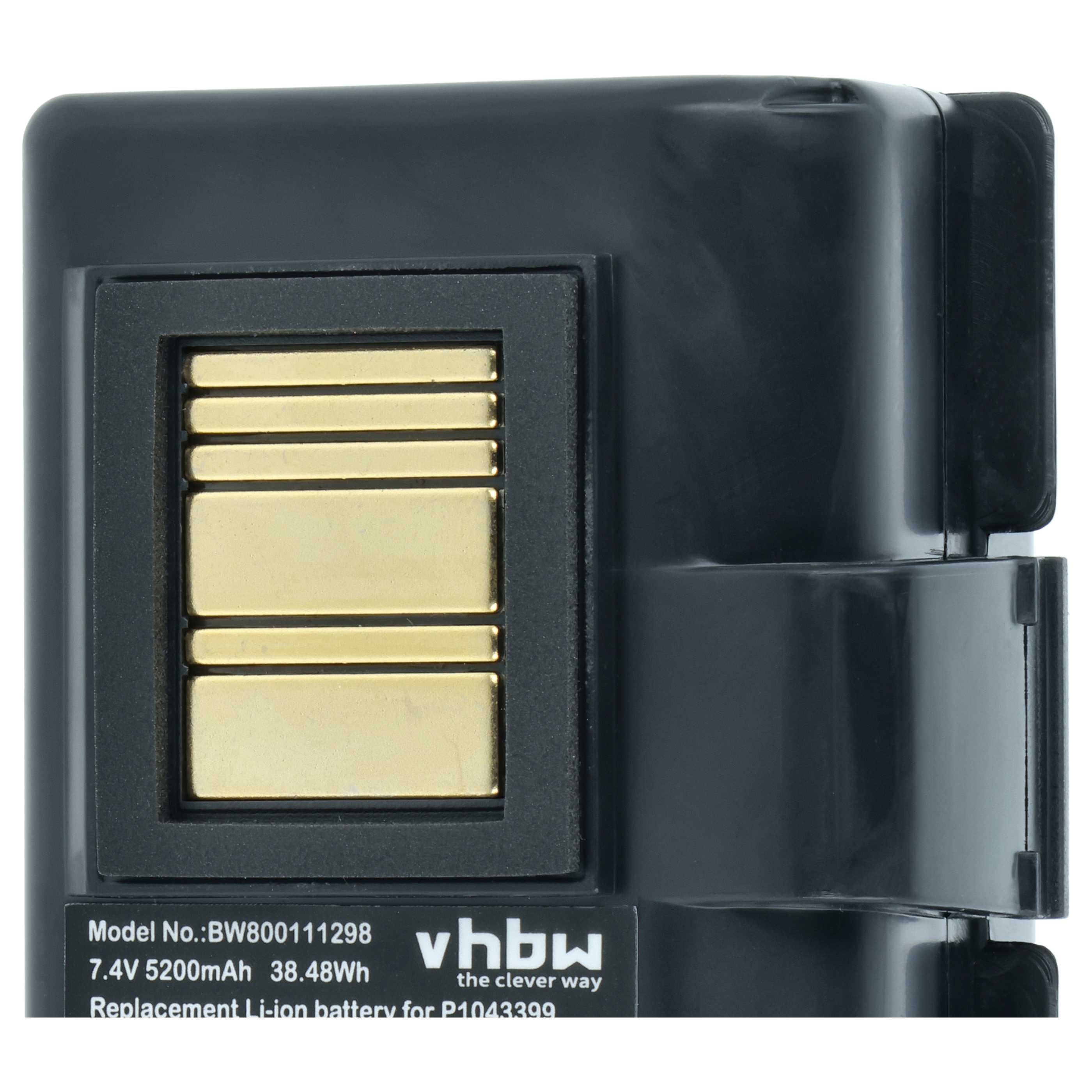 Drucker-Akku (2 Stück) als Ersatz für Zebra AT16004, BTRY-MPP-34MA1-01 - 5200mAh 7,4V Li-Ion