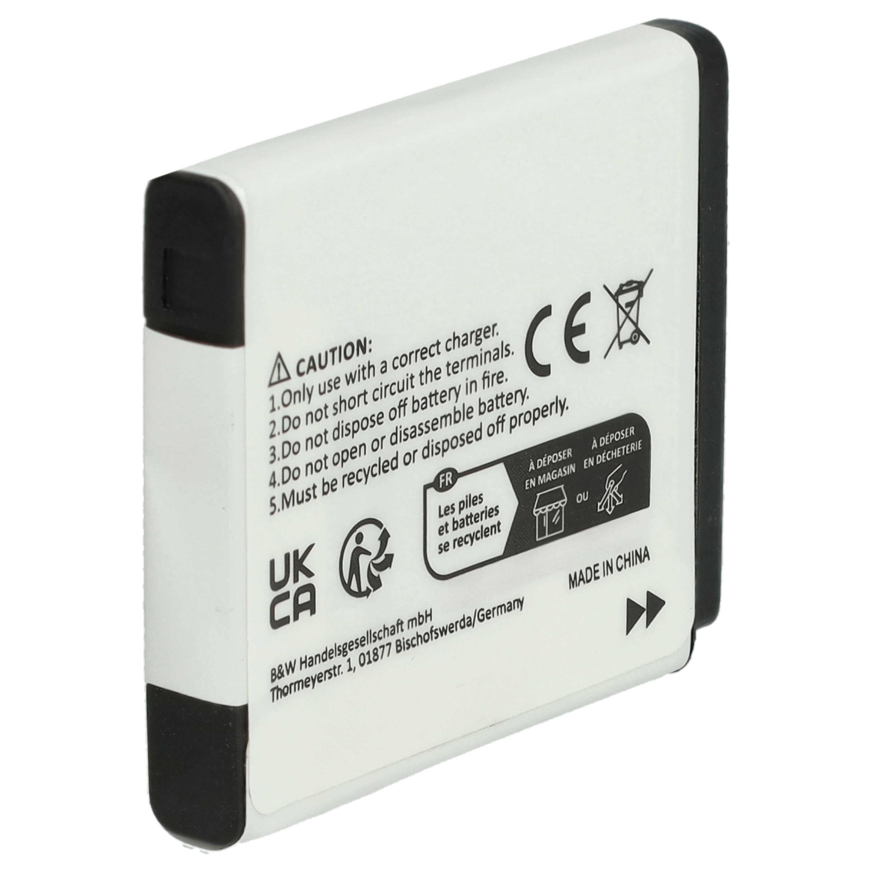 2x Battery replaces Fuji Fujifilm NP-50 - 650mAh, 3.6V, Li-Ion