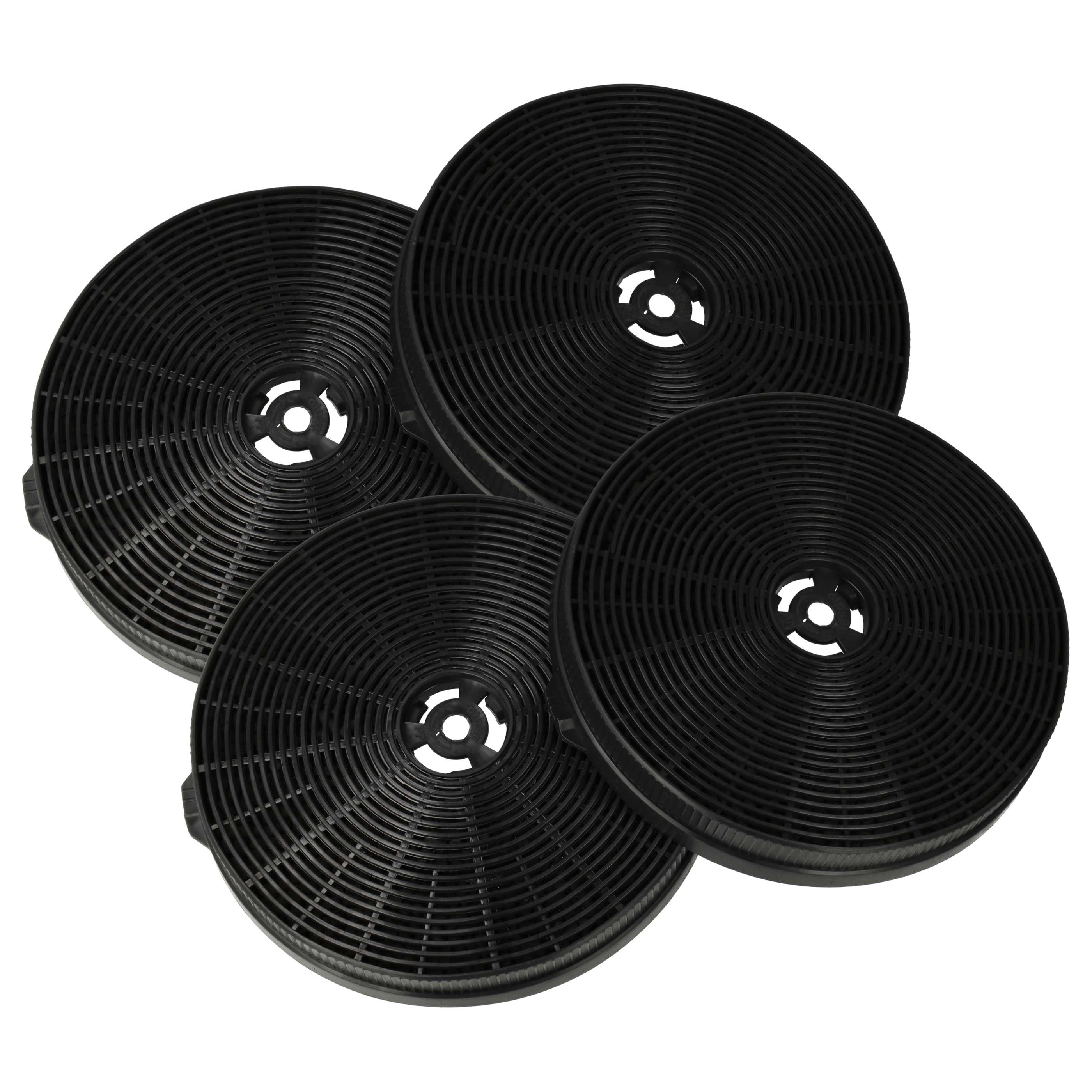 4x Activated Carbon Filter as Replacement for Respekta MIZ1000N for Respekta Hob - 17.5 cm