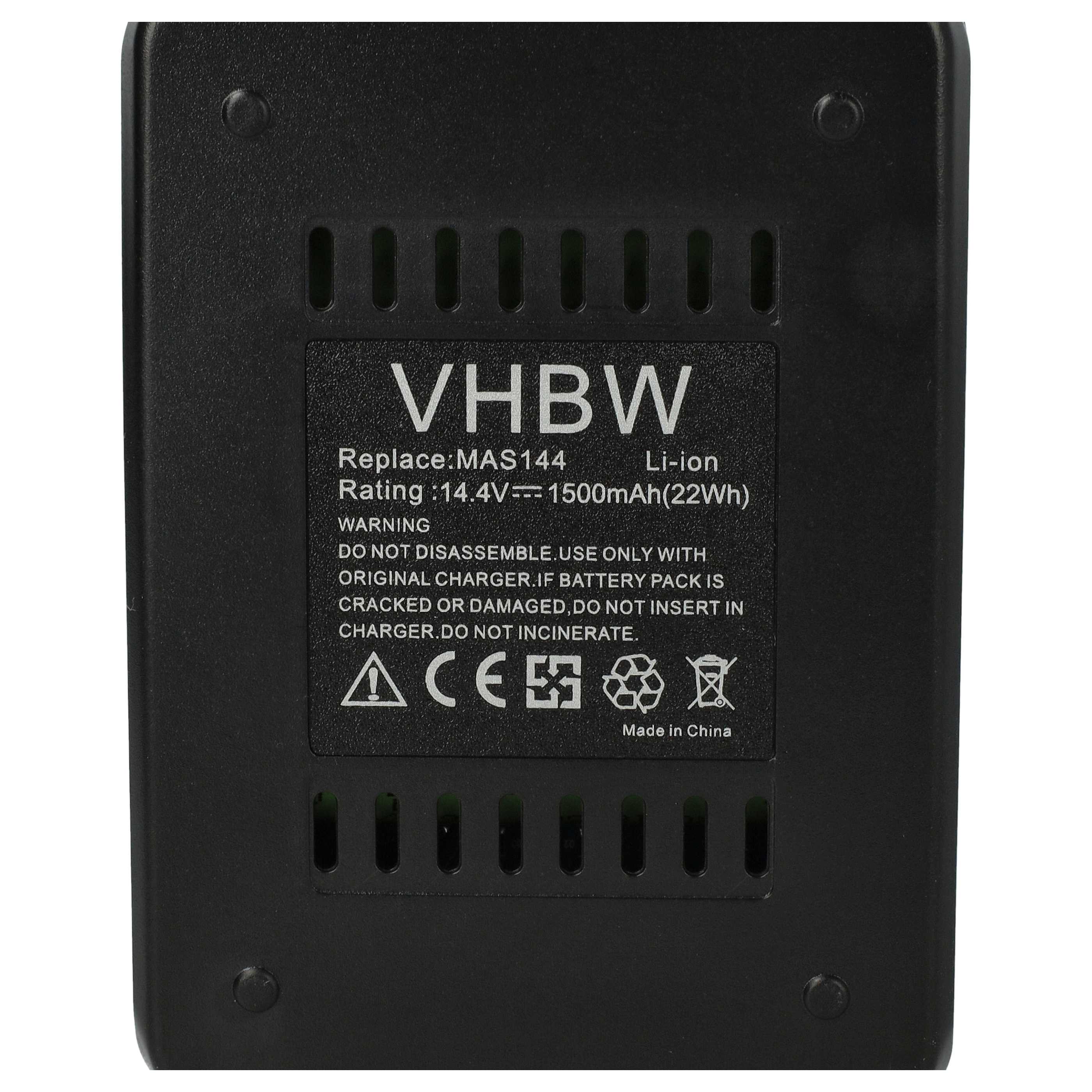 Battery replaces Meister Craft 5451170 Electric Power Tool - 1500 mAh, 14.4 V, Li-Ion