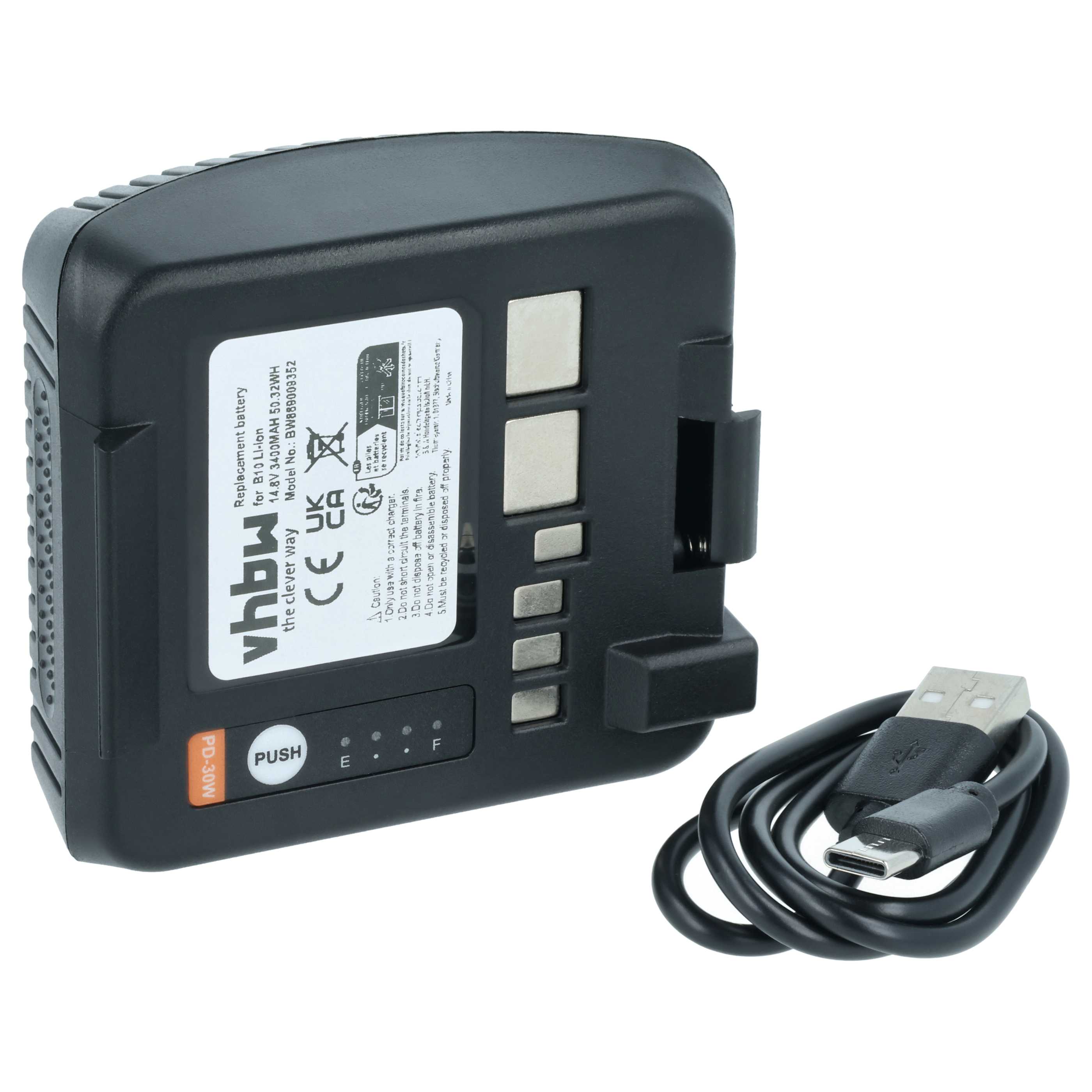 Akku für Kamera wie Profoto B10 u.a., Li-Ion, 14.8 V, 3400 mAh