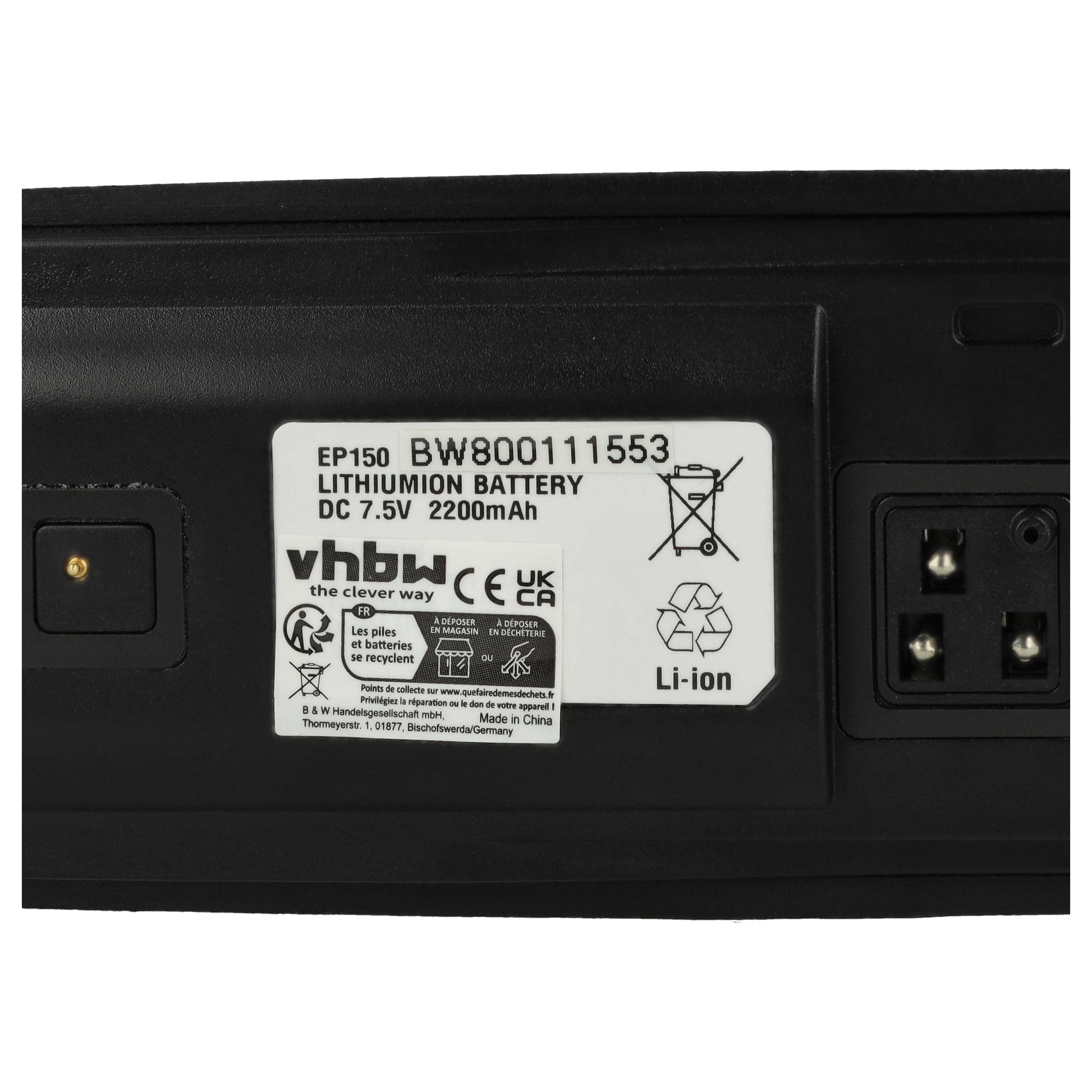 Radio Battery replaces Motorola 6080384X65, RLN6305, PMNN6035, RLN6305B - 2200 mAh 7.5 V Li-Ion + Belt Clip