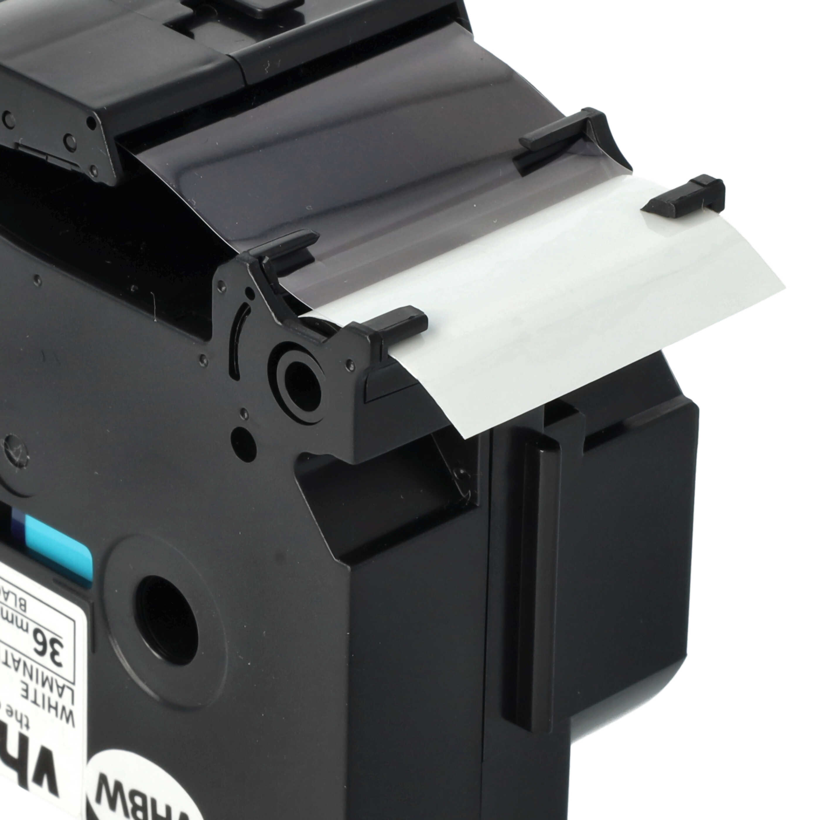 5x Label Tape replaces Brother TZ-261, TZE-261 - 36 mm Black to White