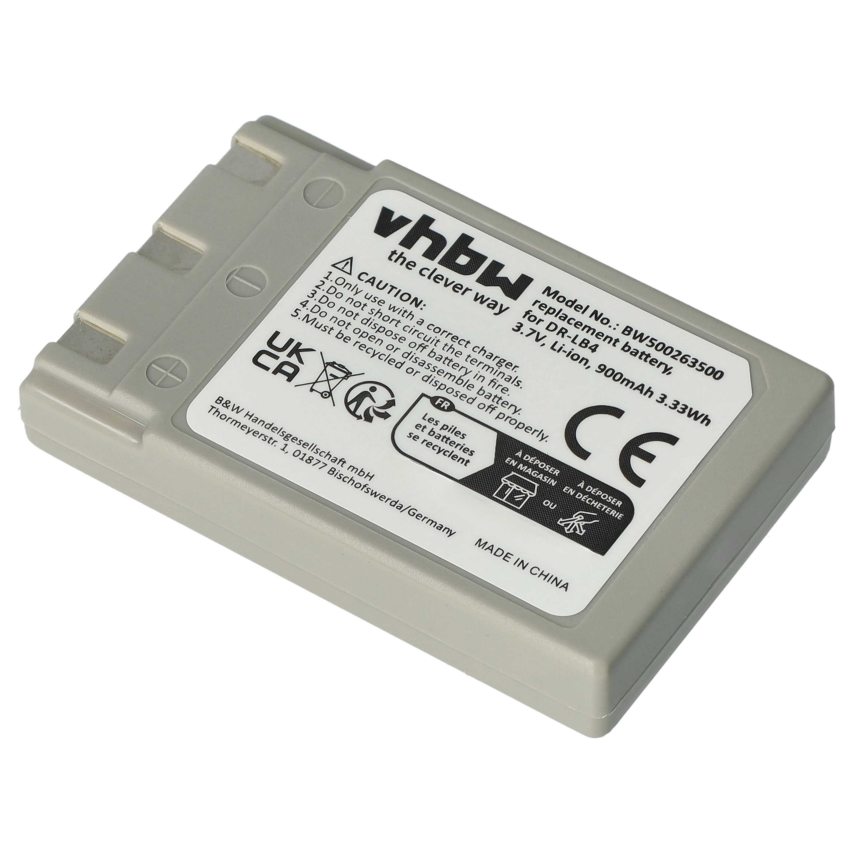 Kamera-Akku (2 Stück) als Ersatz für Concord 431-XXX - 750mAh 3,7V Li-Ion