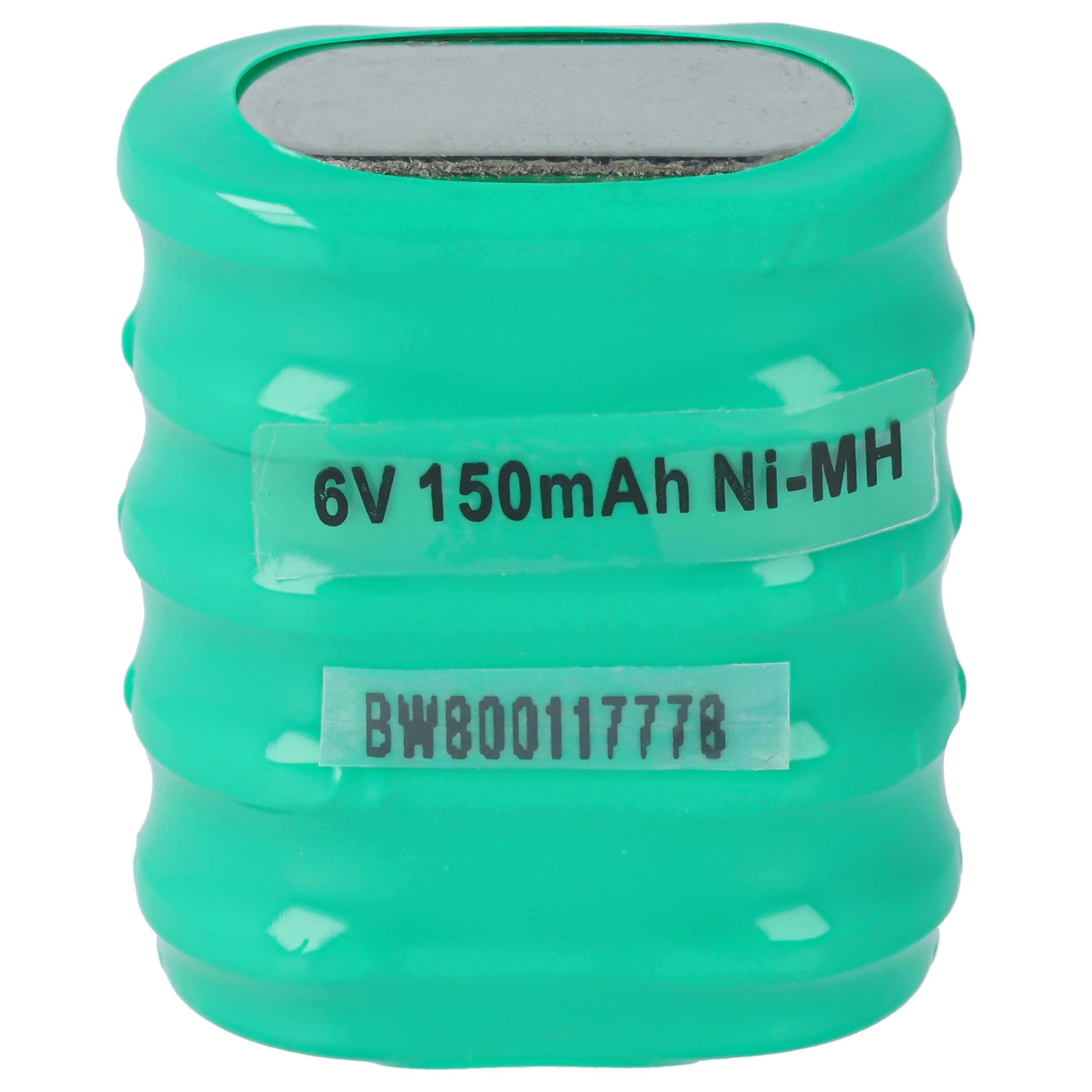 5x Batería de botón tipo 5/V150H para modelismo, lámparas solares (150 mAh, 6 V, NiMH)