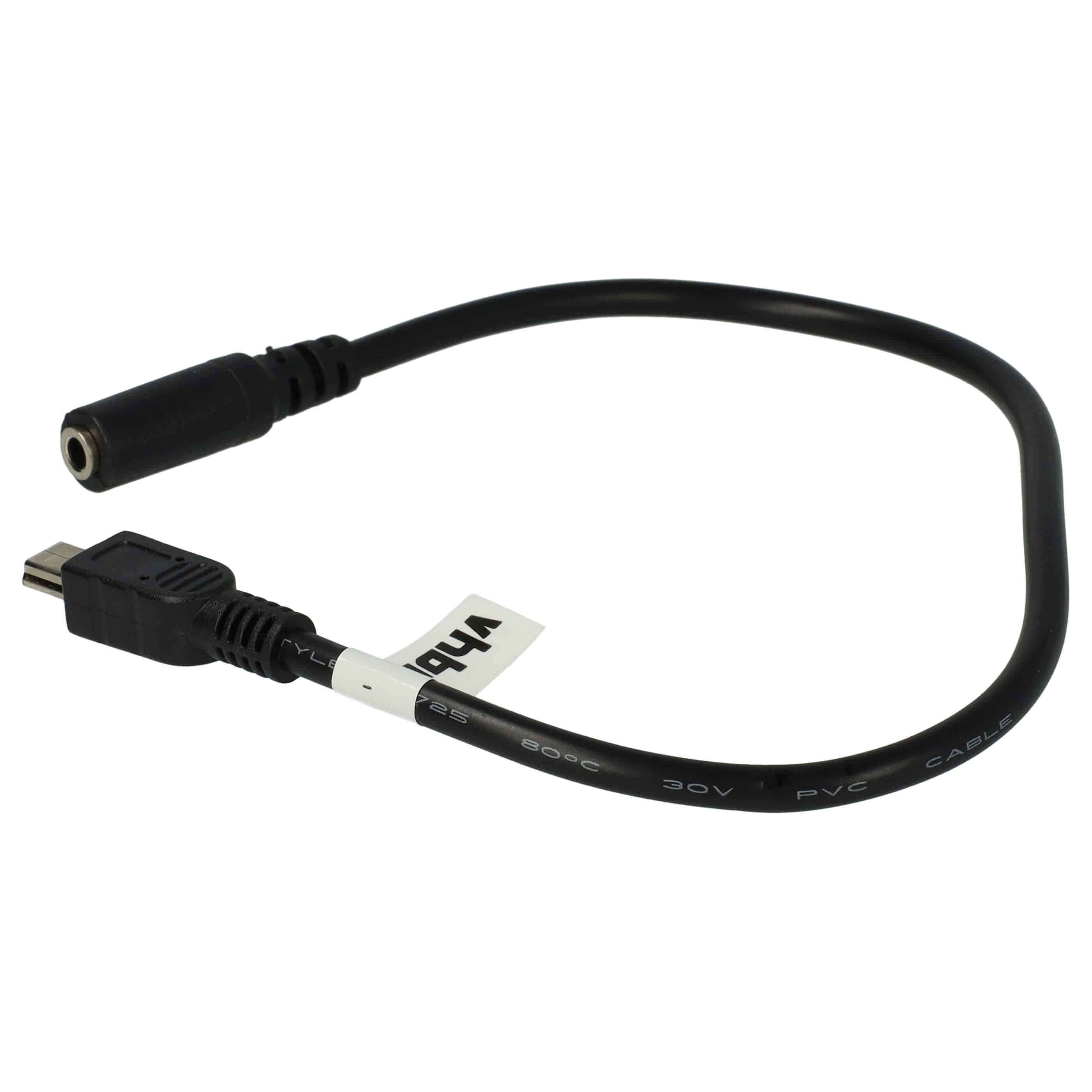 Cable mini USB a jack para cámaras de acción GoPro Hero, etc. - Cable adaptador
