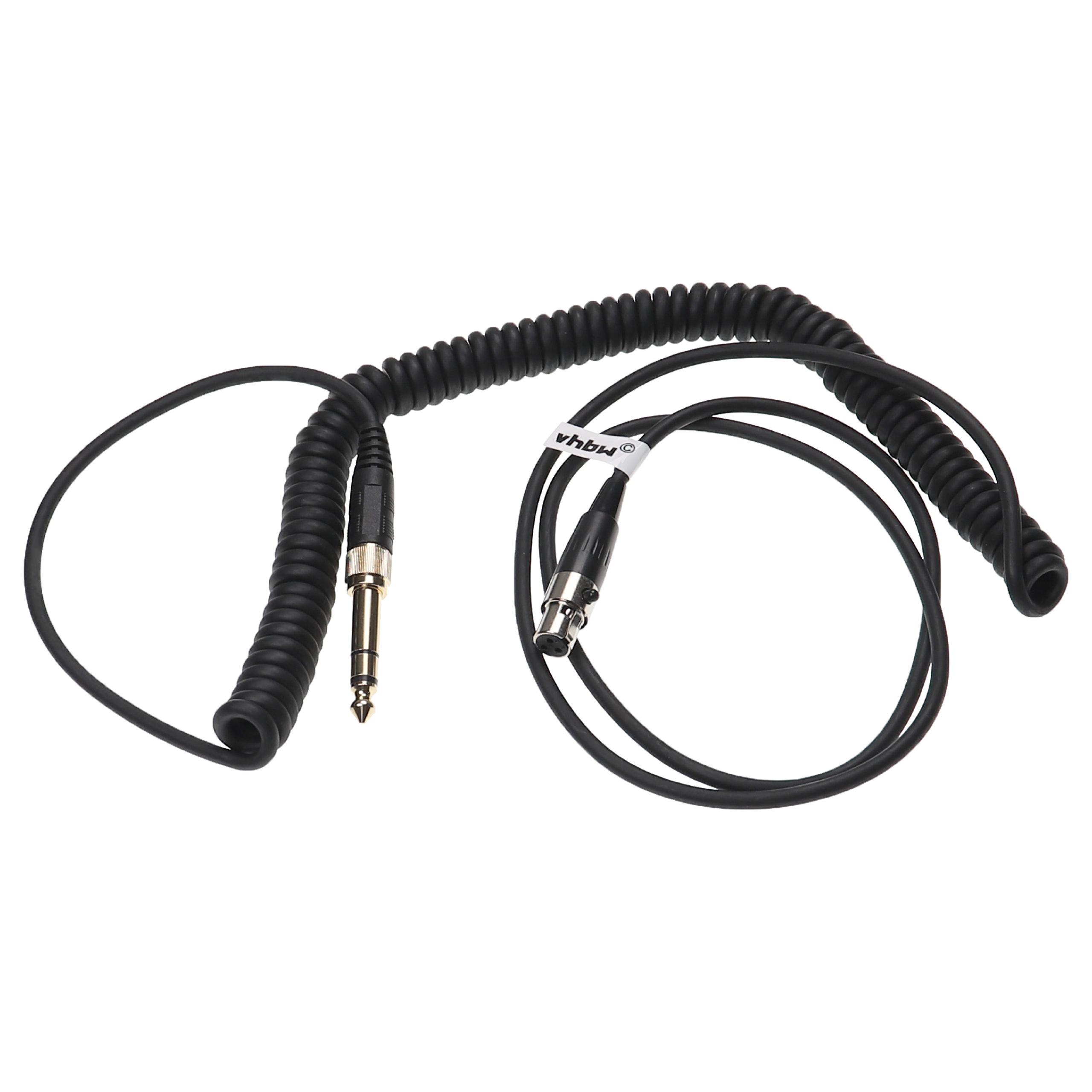 Câble audio pour casque AKG / Pioneer et autres, 100 - 300 cm, noir