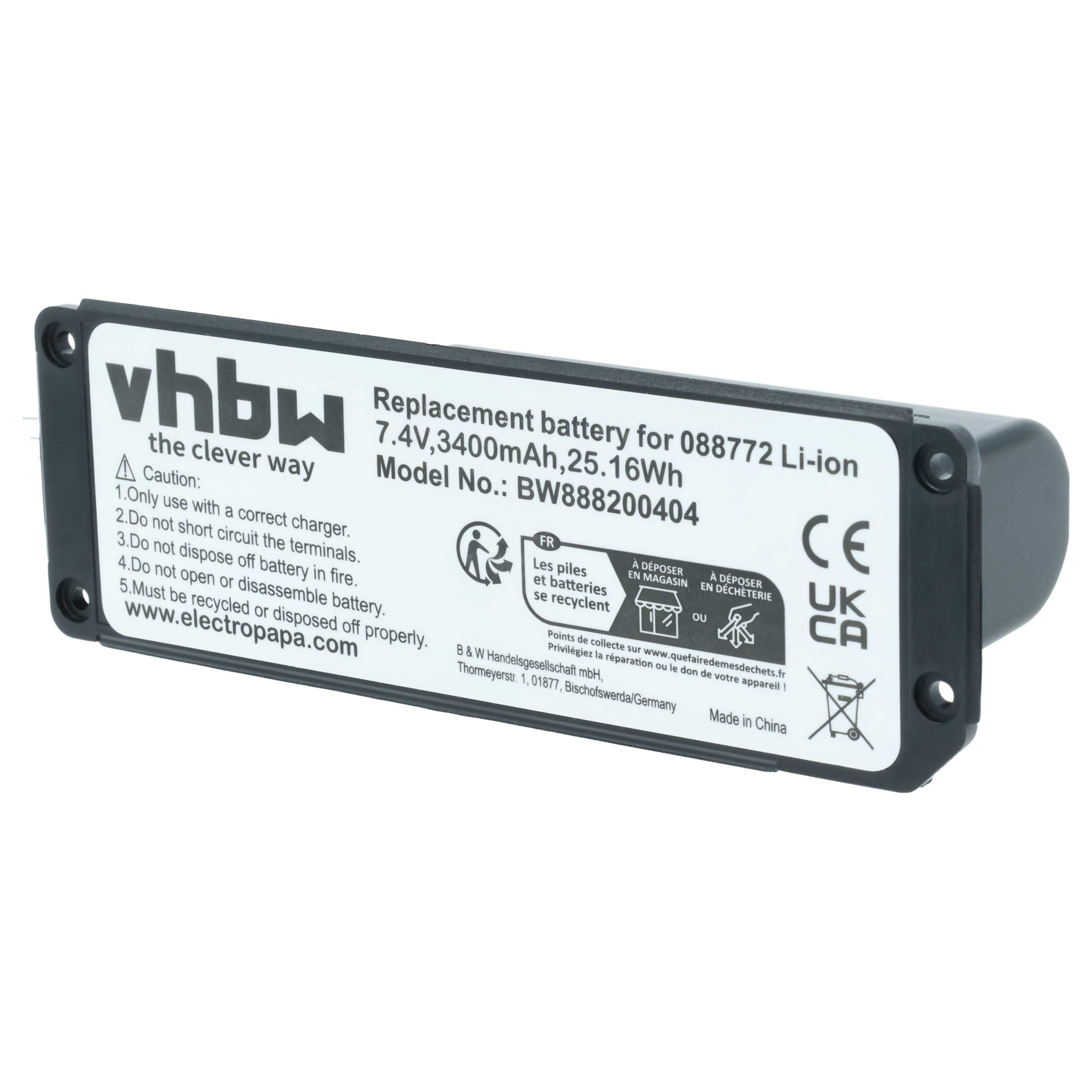 Akumulator do głośnika zamiennik Bose 088796, 088789, 088772, 080841 - Li-Ion 3400mAh