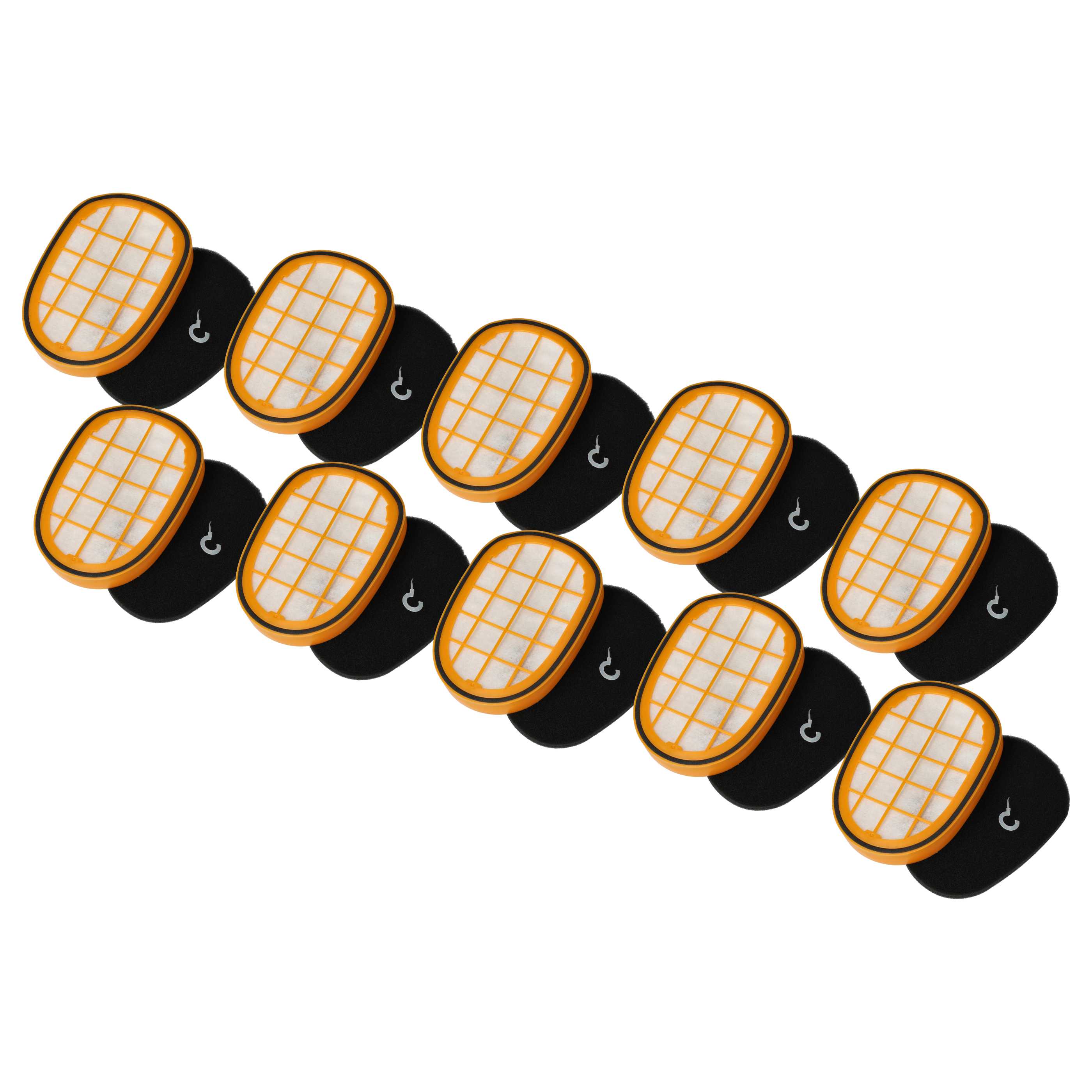 10x Filter Set replaces Philips CP0663, CP0663/01 for Philips Vacuum Cleaner - Vacuum Cleaner Filter Set