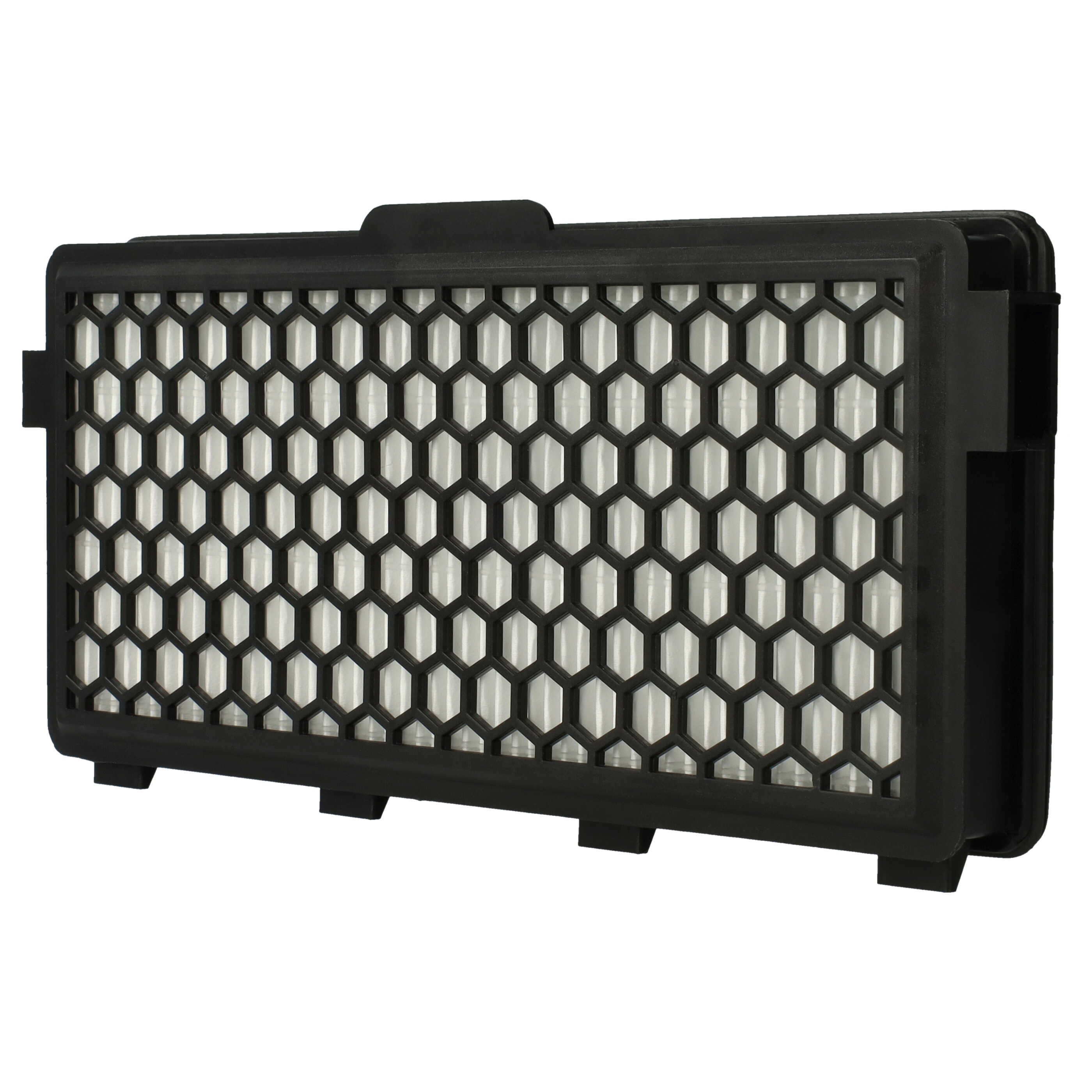 Filtro sostituisce Miele 5996880, 5996881 per aspirapolvere - filtro HEPA aria di scarico, nero / bianco