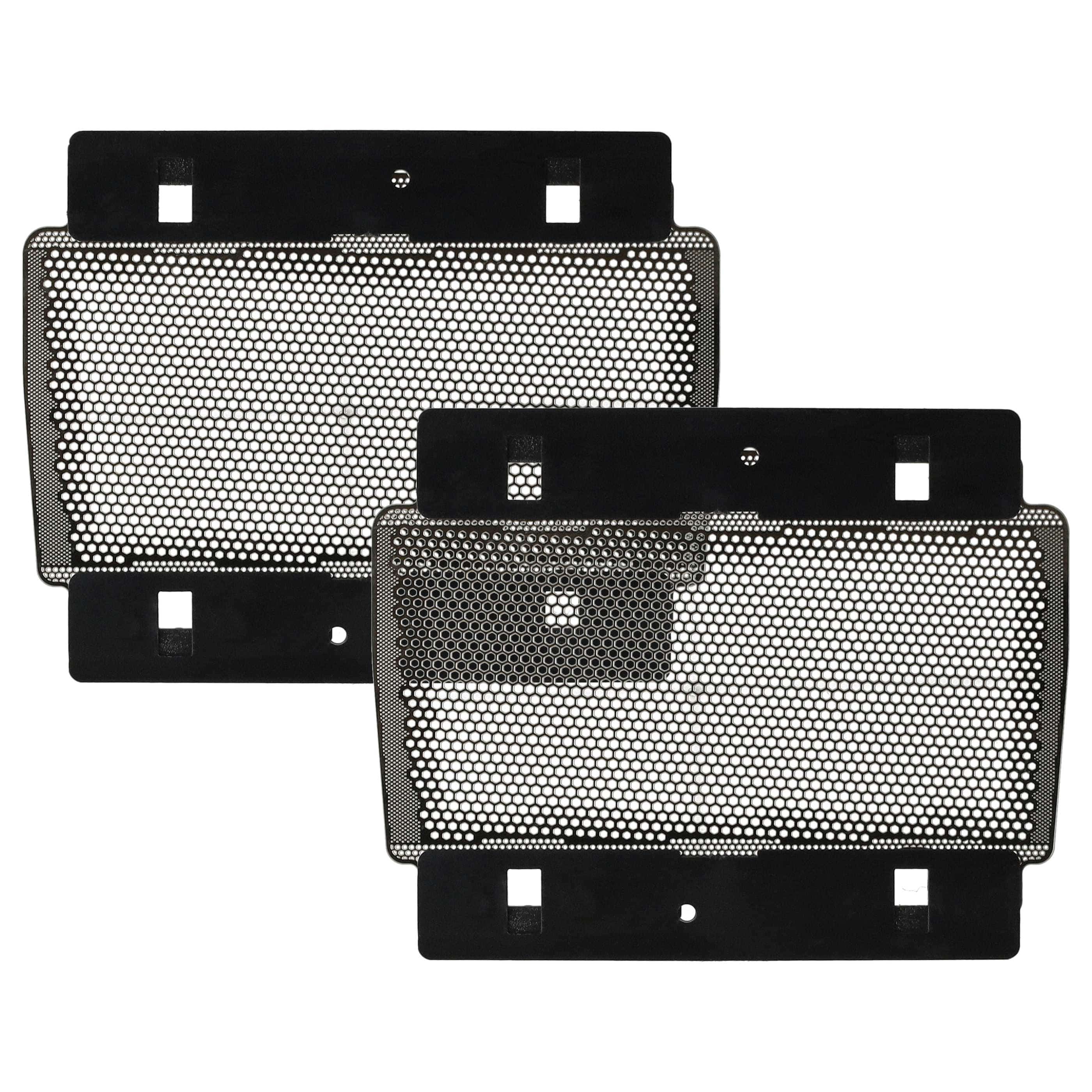 2x płytka goląca do golarki Braun zam. Braun 3000 Interface - czarny / srebrny