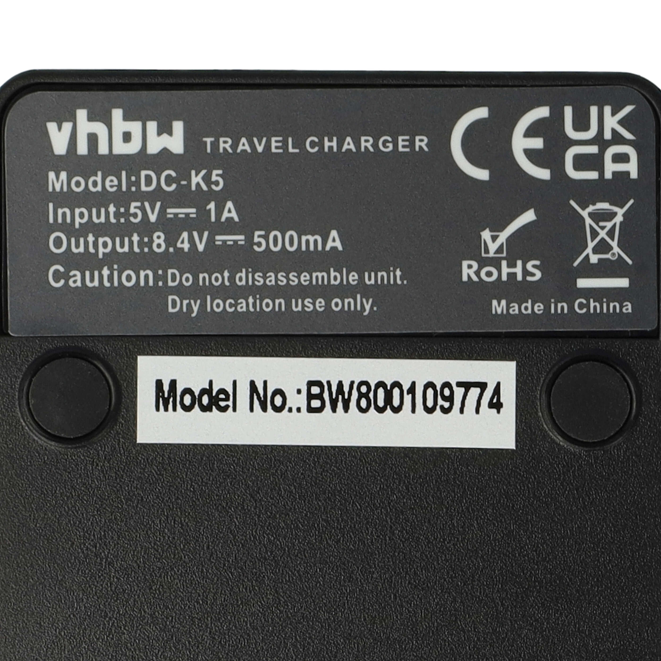 Battery Charger suitable for Fujifilm Digital Camera - 0.5 A, 8.4 V