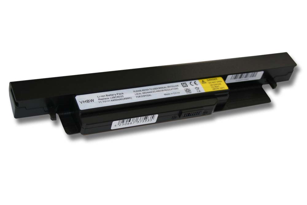 Notebook Battery Replacement for Lenovo 57Y6309, L09S6D21 - 4400mAh 11.1V Li-Ion, black