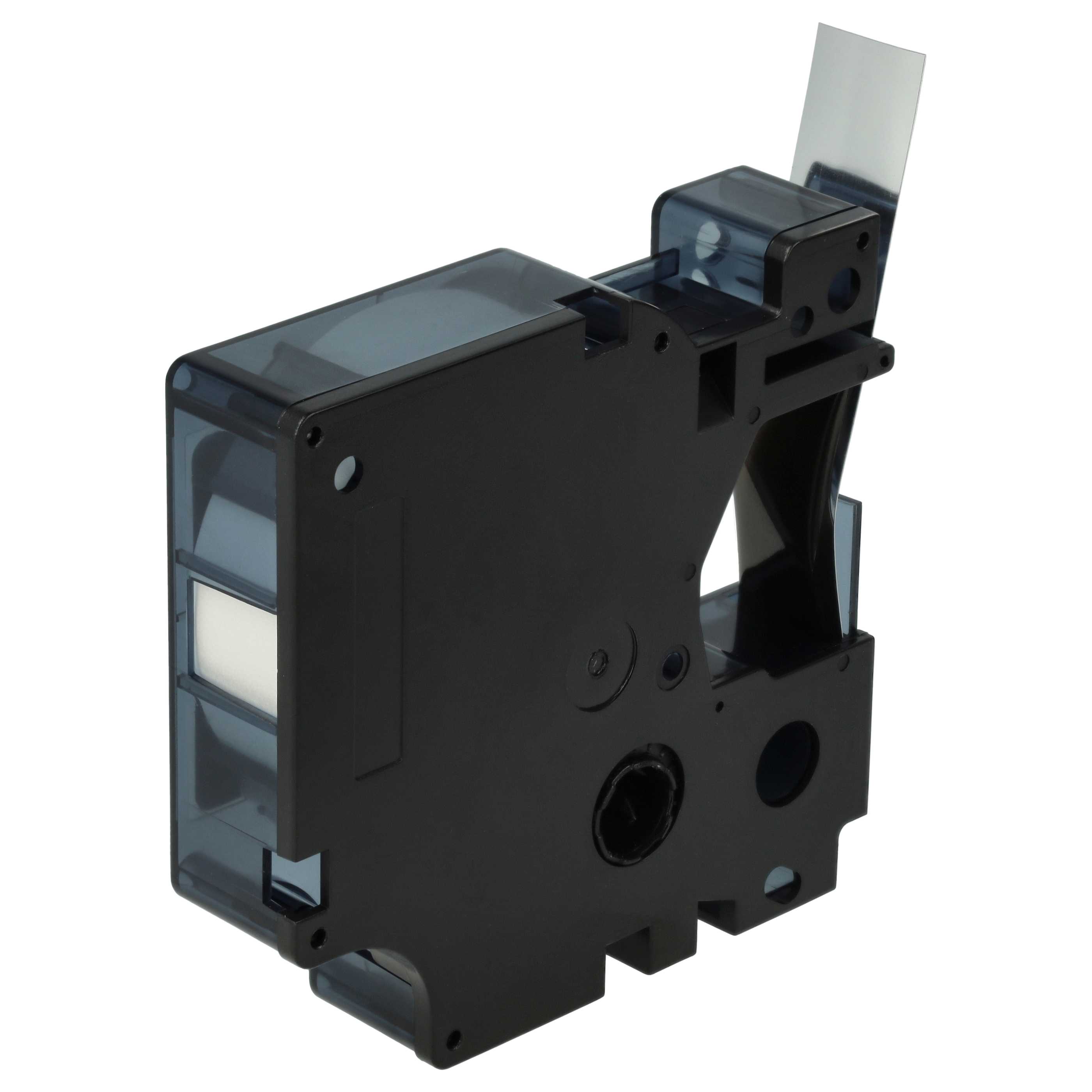 Label Tape replaces Dymo D1, 45022 - 12 mm Black to Silver