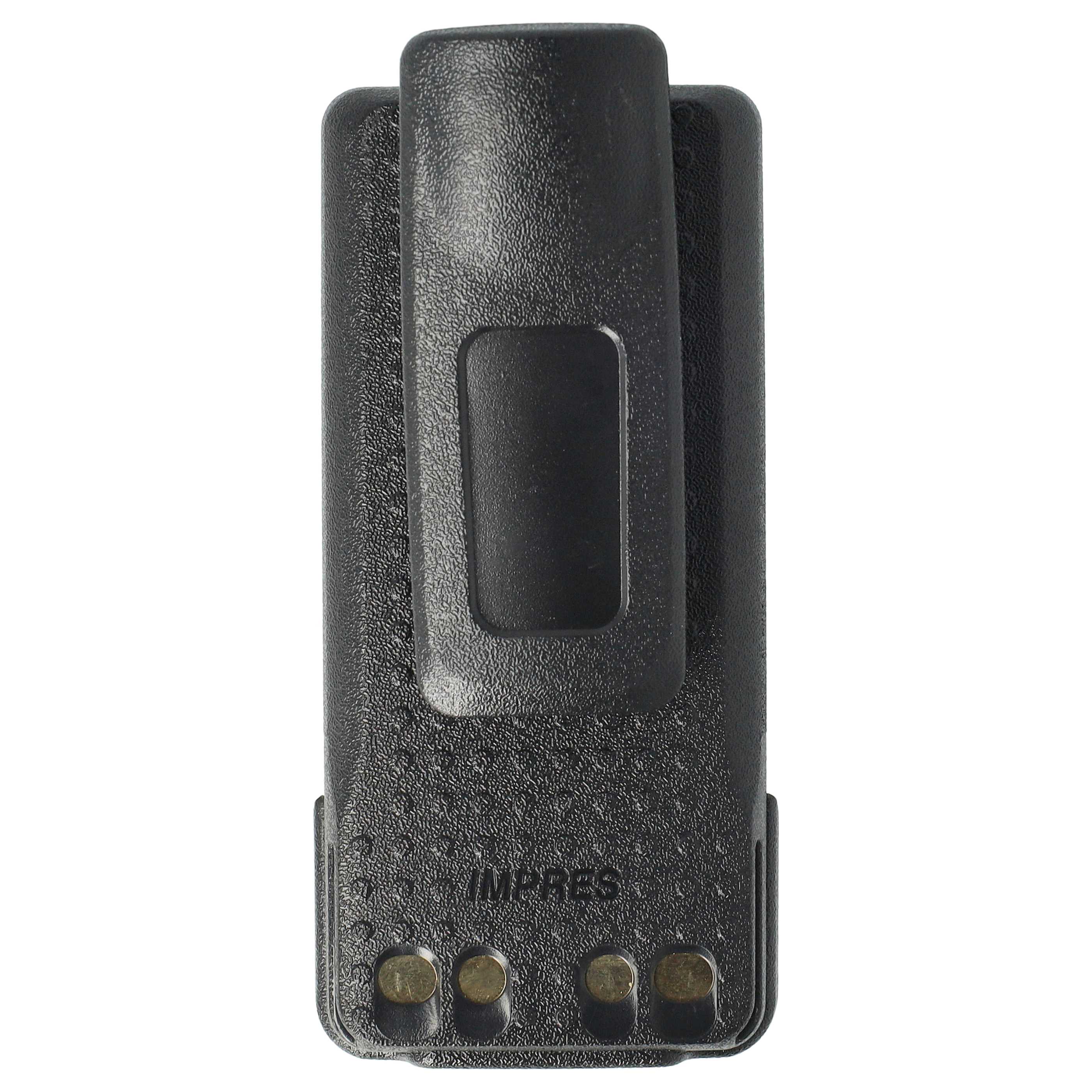 Radio 10x Battery replaces Motorola PMNN441, PMNN4415, PMNN4415AR - 3000 mAh 7.2 V Li-Ion + Belt Clip