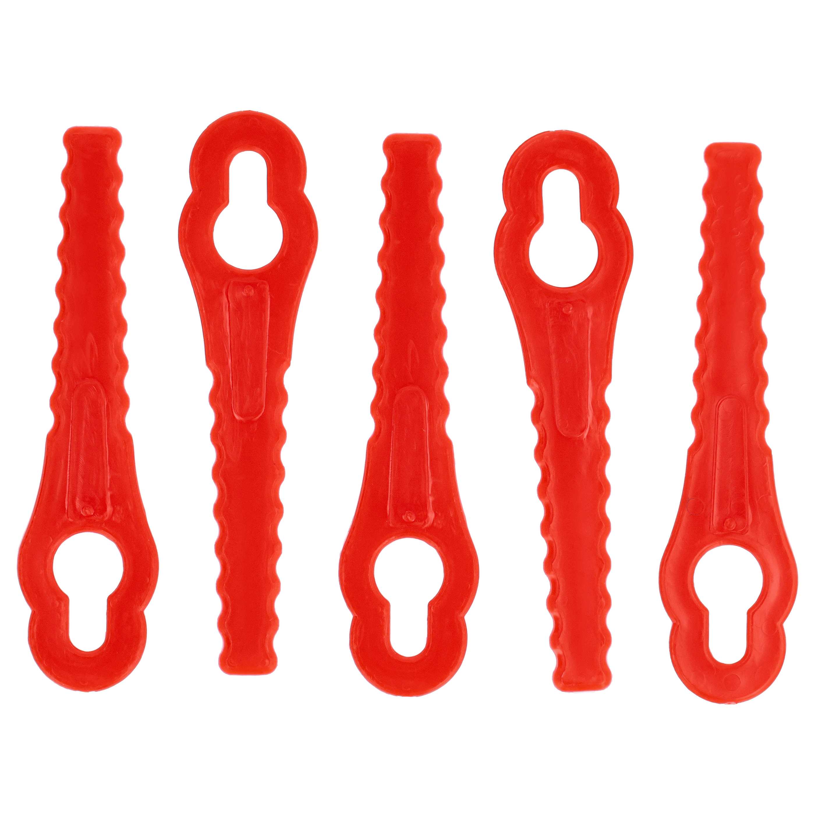 5x Lames remplace Grizzly 91094326 pour tondeuse – Couteaux polyamide, Rot