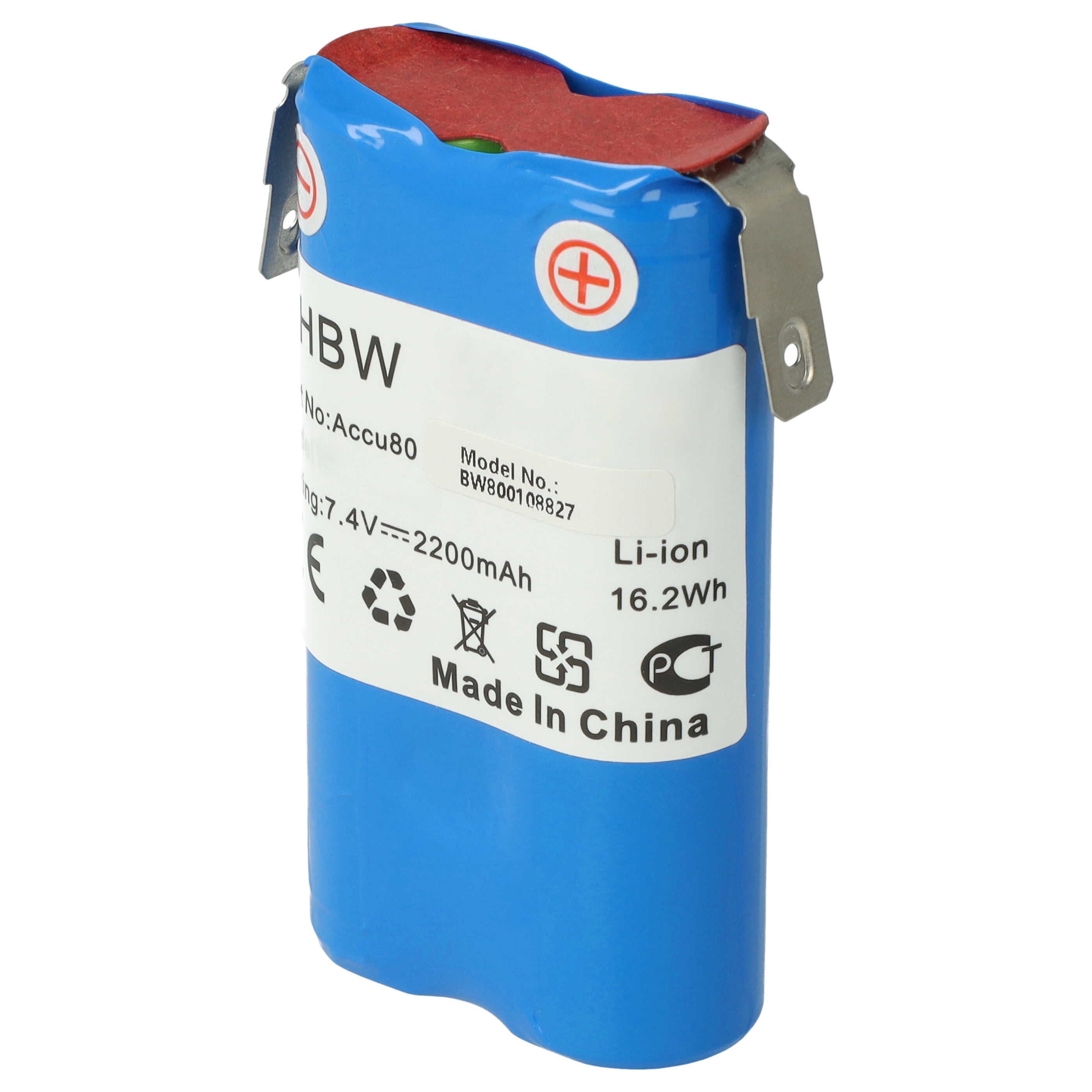Lawnmower Battery Replacement for 8802-00.640.00, Accu80 - 2200mAh 7.2V Li-Ion