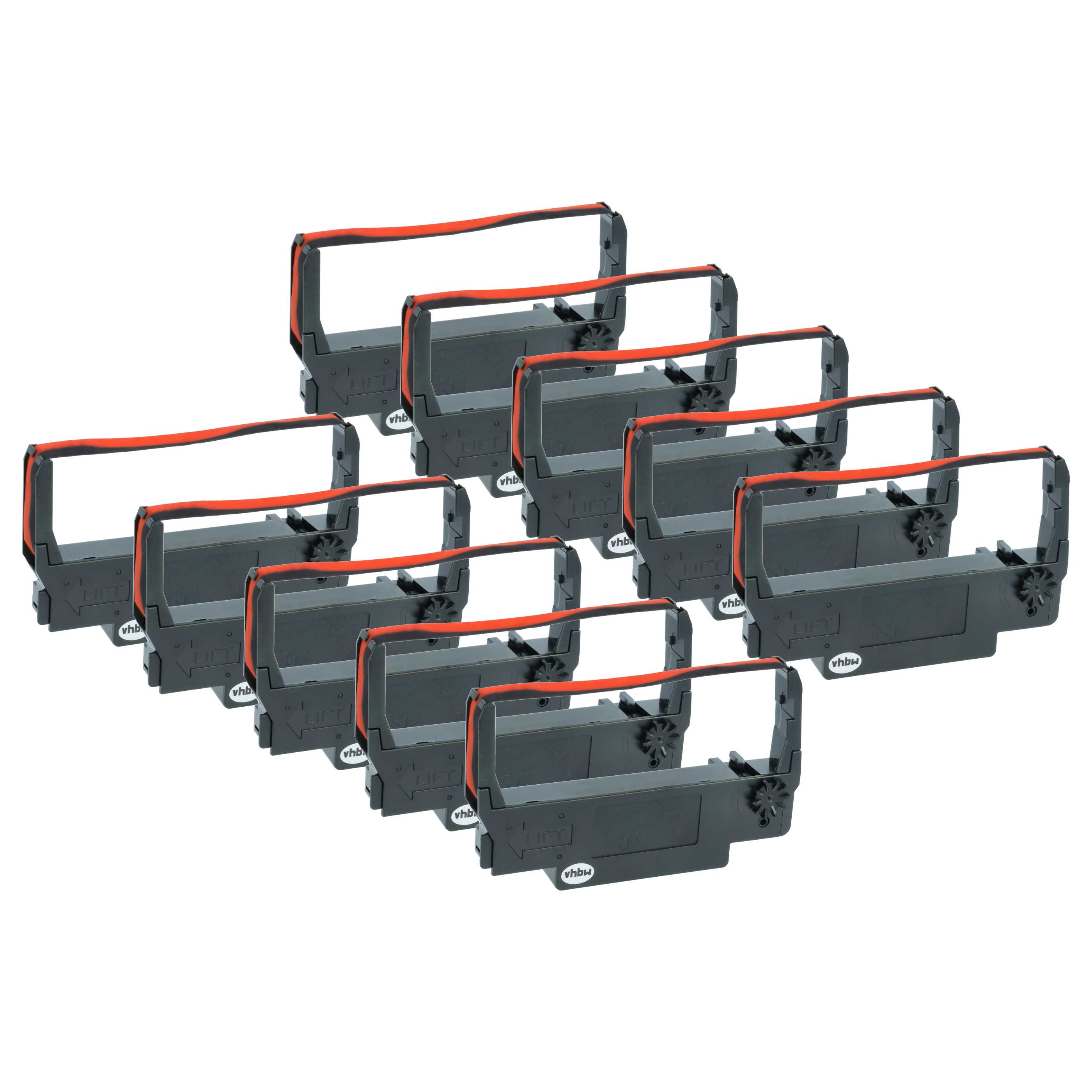 10x Ink Ribbon replaces Epson ERC-38 B/R, ERC-34, ERC-30 for Hyundai Dot Matrix, Receipt Printer etc.