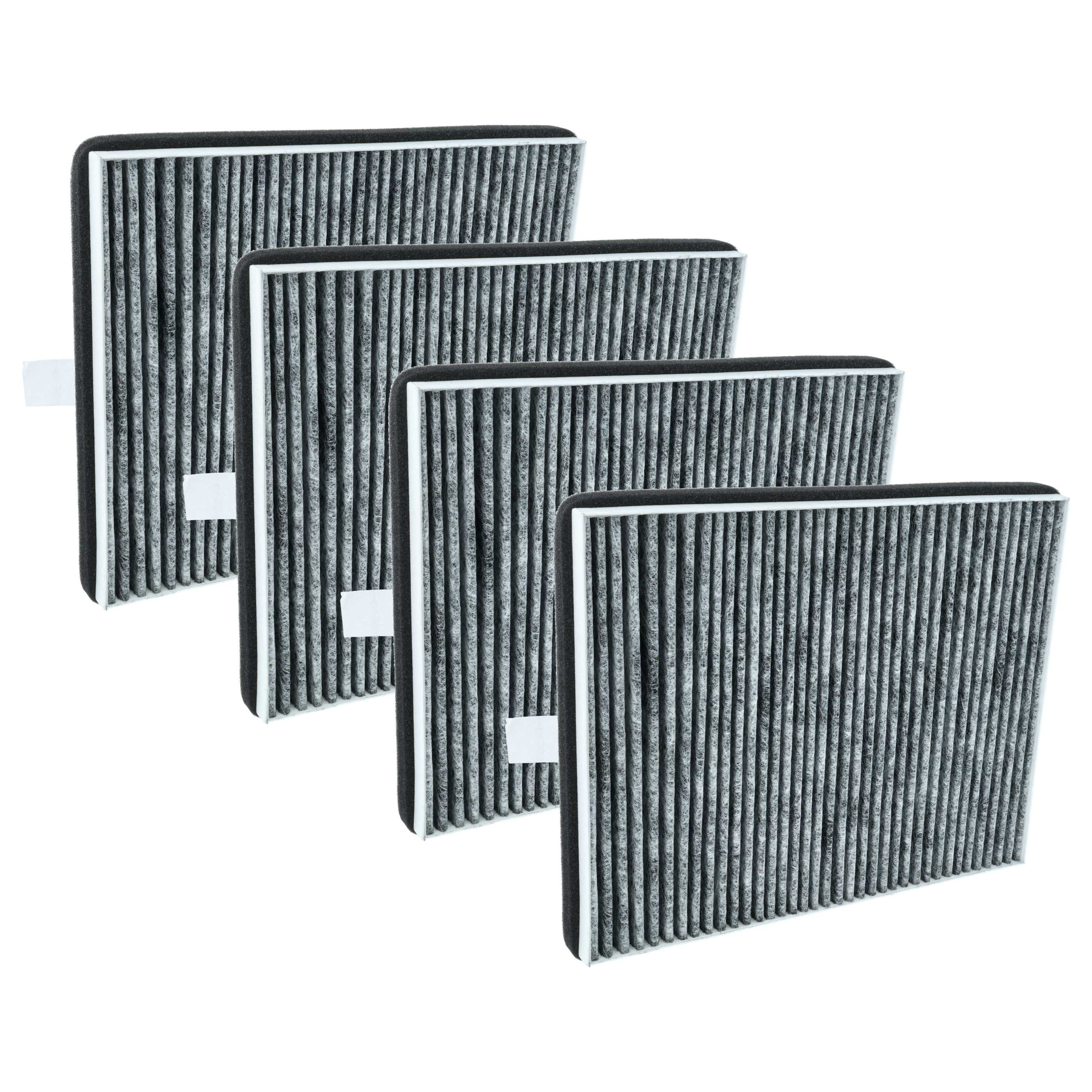 4x Filtres à charbon actif remplace Miele DKF 15-P pour hotte Miele