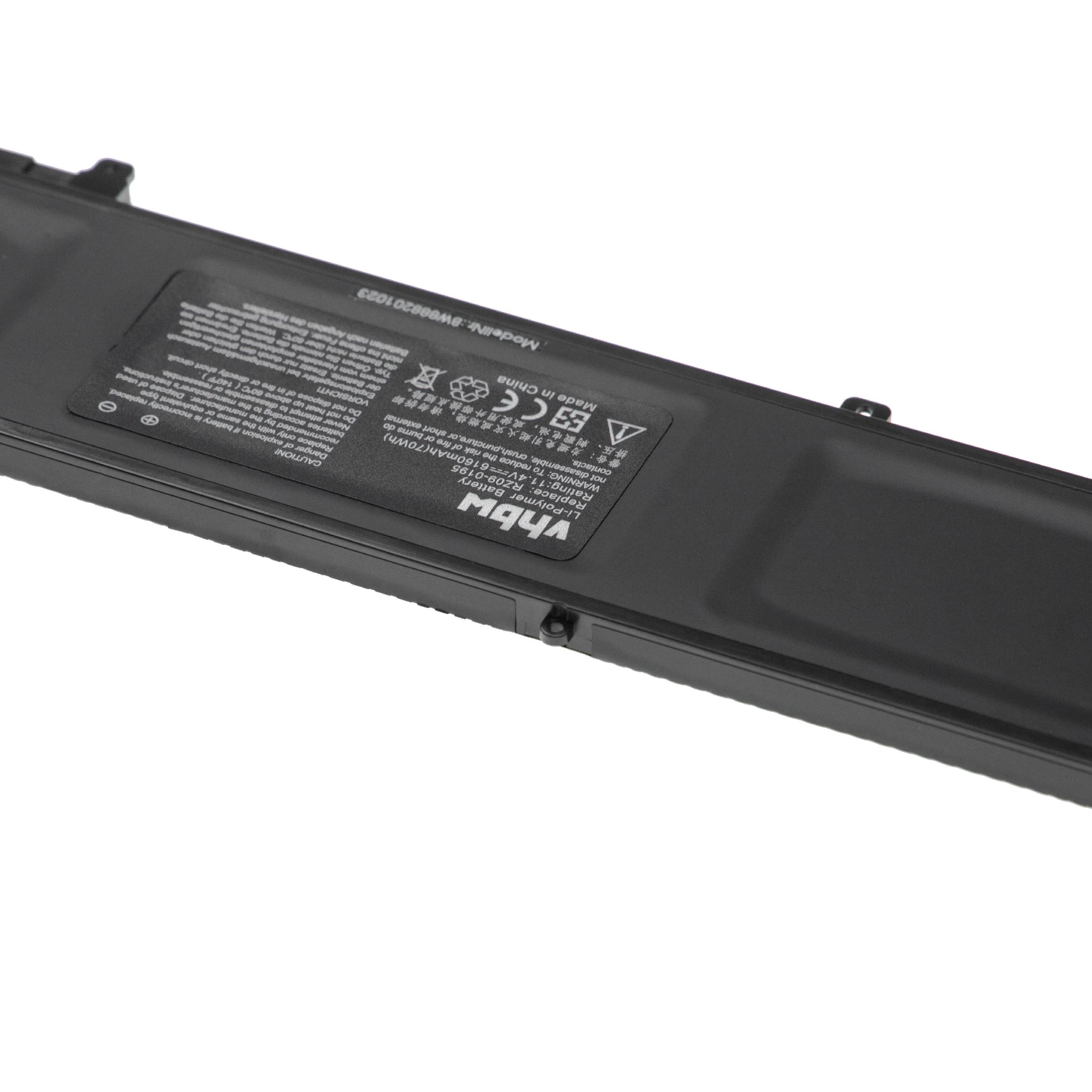 Akumulator do laptopa zamiennik Razer 3ICP4/56/102-2, 3ICP4/56/101-2 - 6160 mAh 11,4 V Li-Ion, czarny