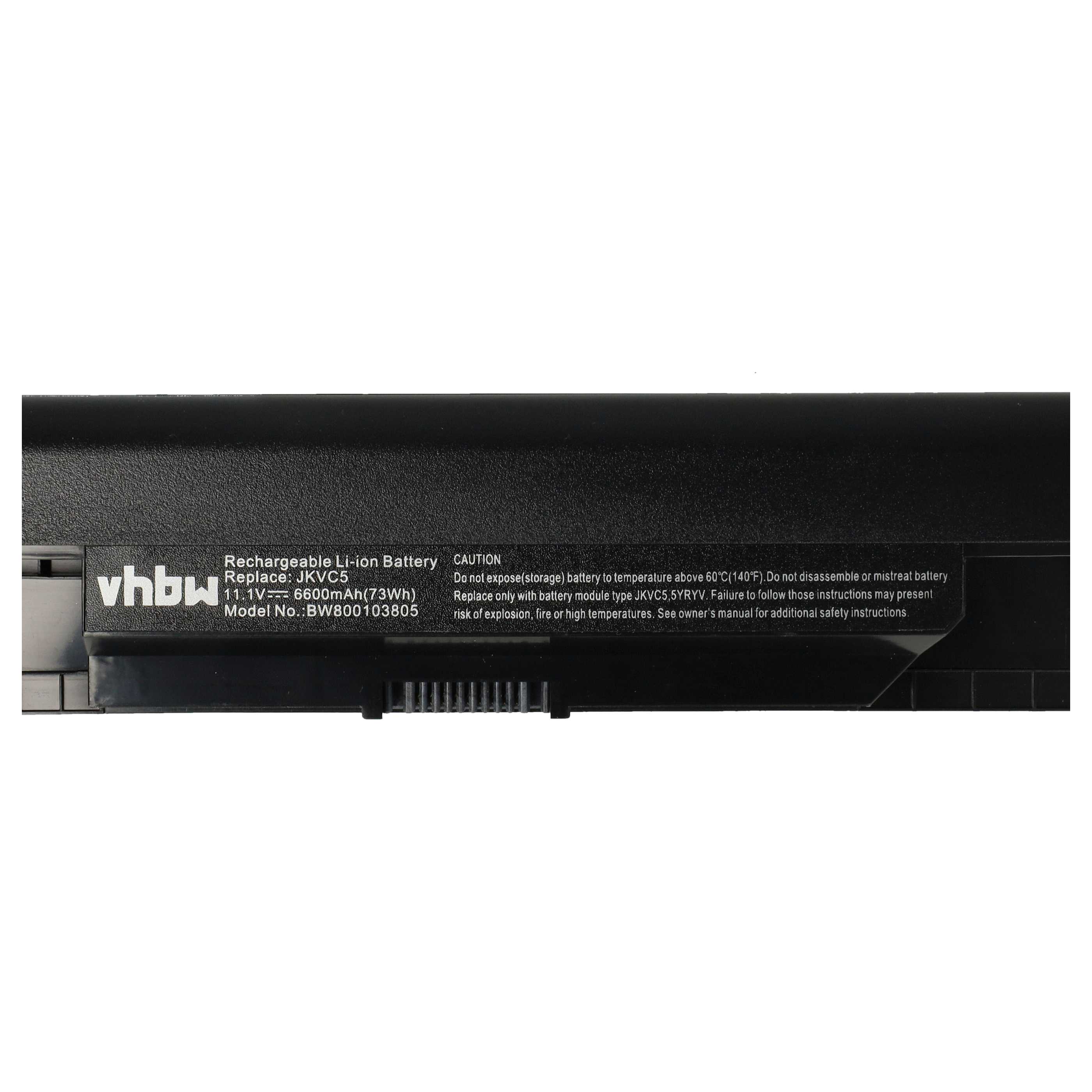 Akumulator do laptopa zamiennik Dell 0FH4HR, 05Y4YV, 0X0WDN, 0NKDWN, 312-1021 - 6600 mAh 11,1 V Li-Ion, czarny