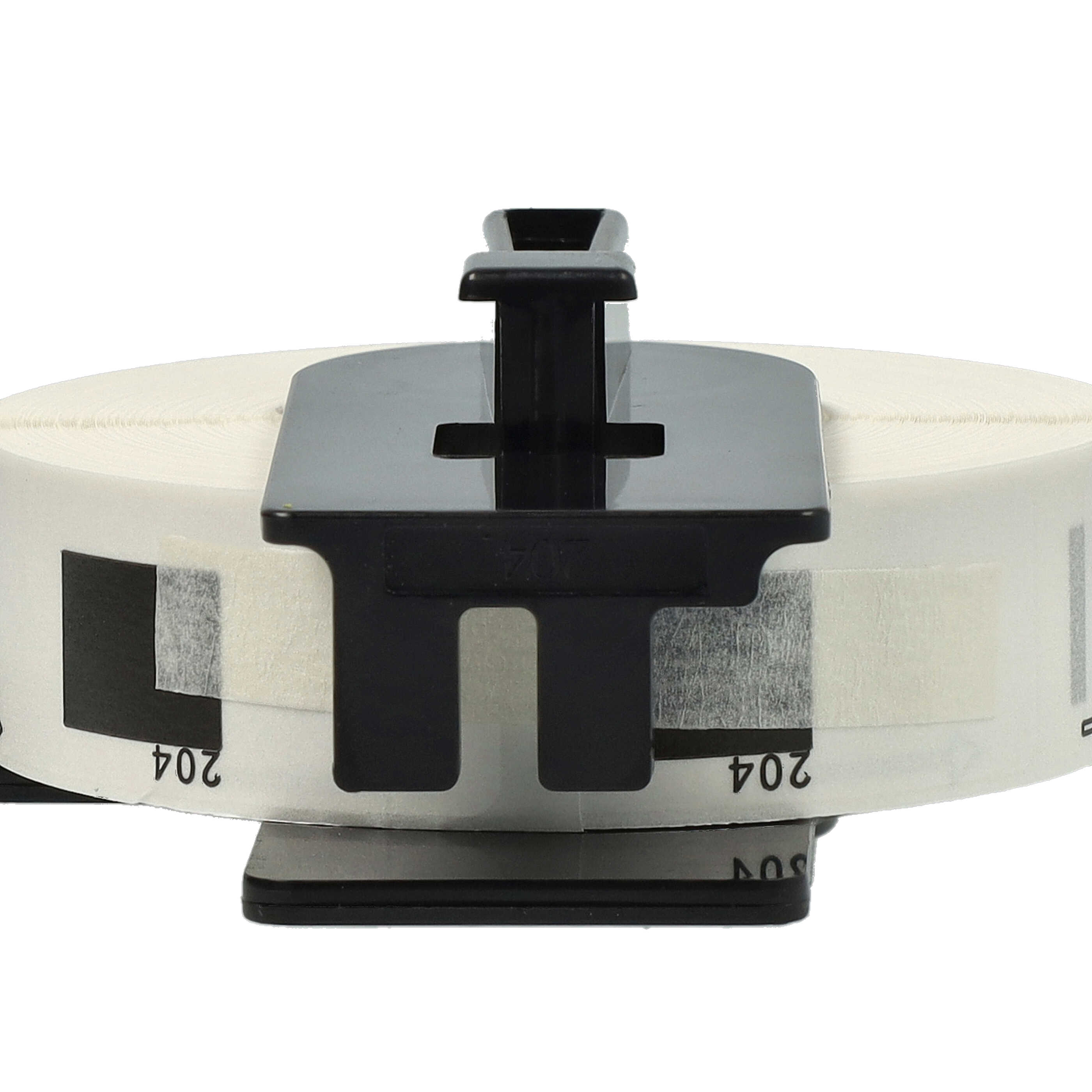 5x Label Roll replaces Brother DK-11204 Labeller - 17 mm x 54 mm + Holder