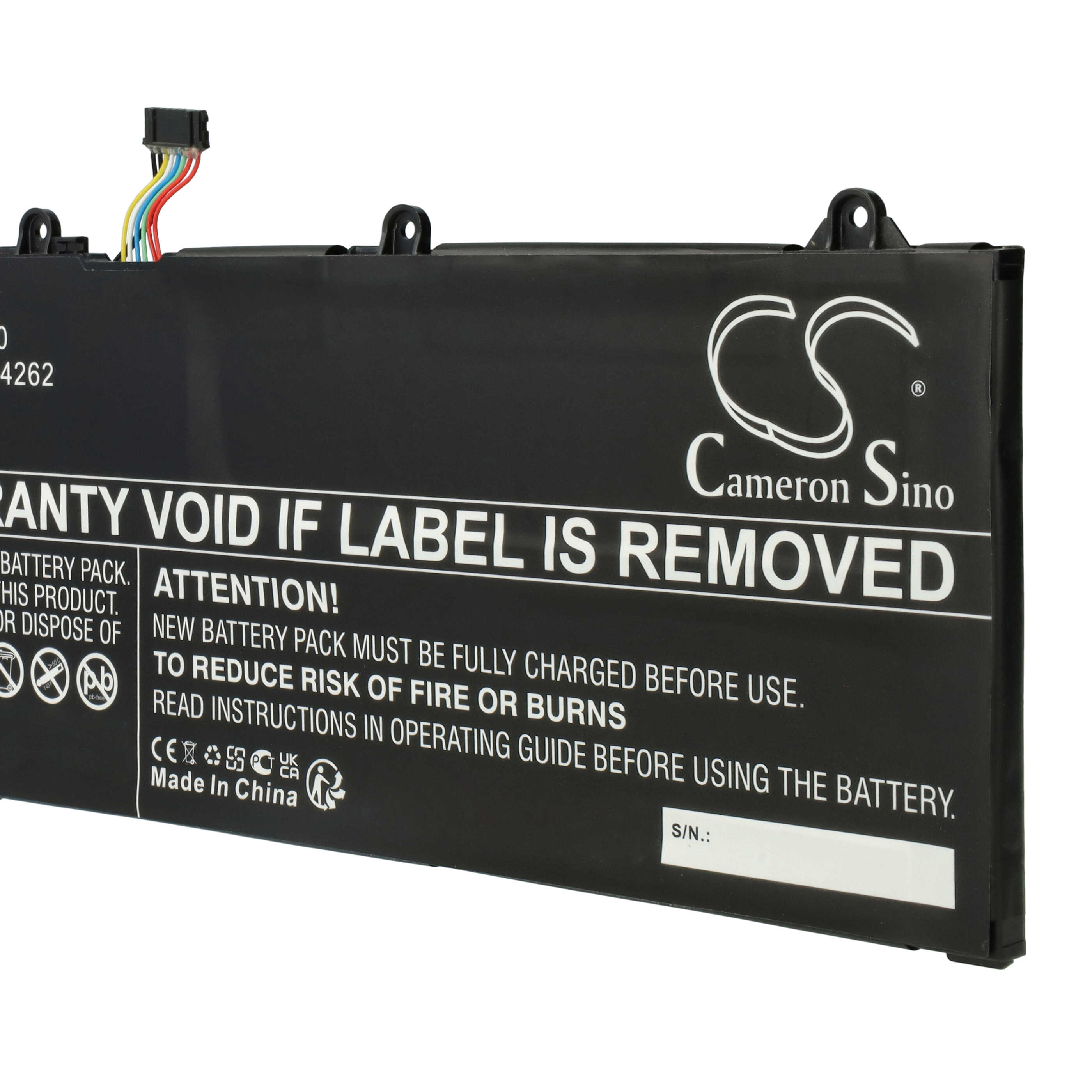 Akumulator do laptopa zamiennik Lenovo L20L4PD3, 5B11C04261, 5B11C04256 - 4550 mAh 15,36 V LiPo, czarny