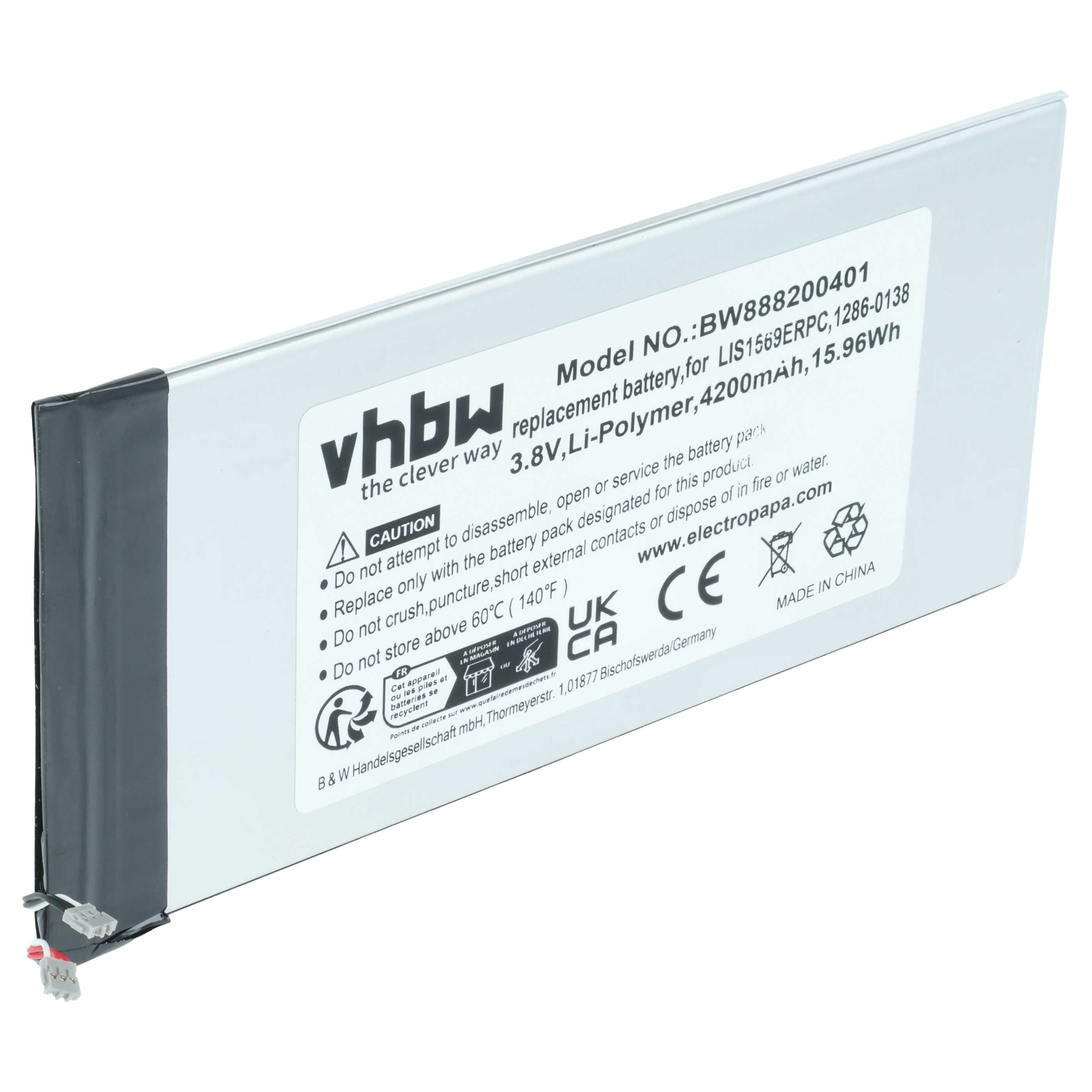 Akumulator do telefonu smartfona zamiennik Sony LIS1569ERPC, 1286-0138 - 4200 mAh 3,8 V LiPo