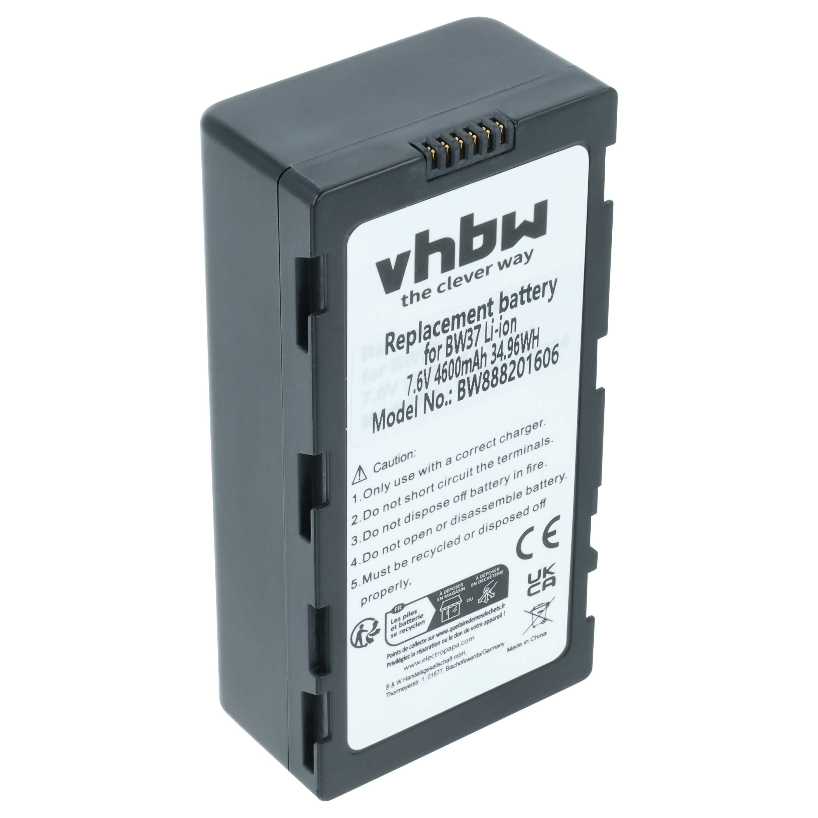 Batterie remplace DJI CP.BX.000229, WB37 pour manette de drone DJI - 4600mAh 7,6V Li-polymère