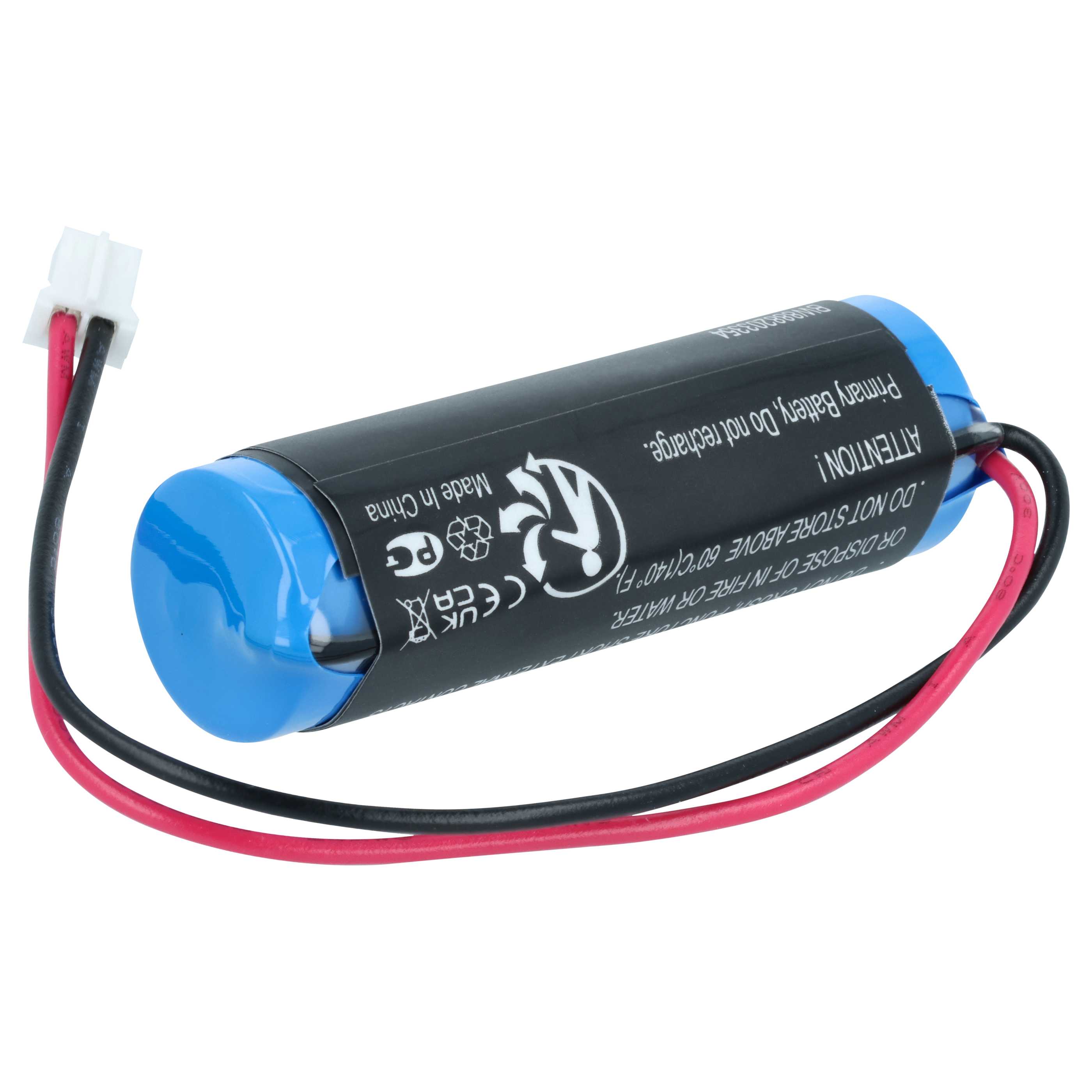 Gas Detector Battery replaces Dräger 8326856, 8326186 - 2700 mAh 3.6 V Li-SOCl2