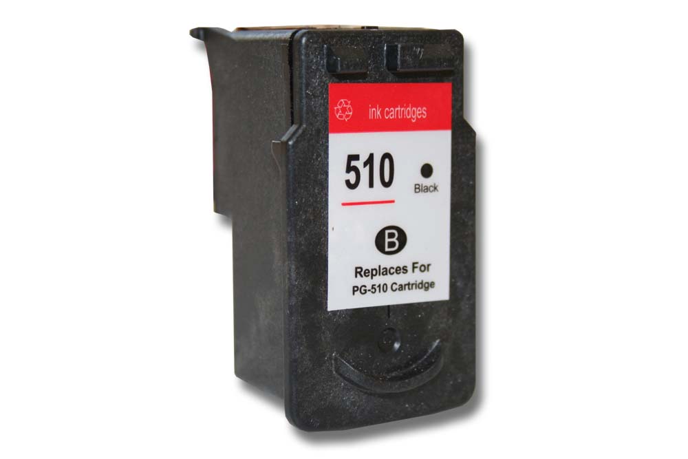 Ink Cartridge as Exchange for Canon PG-510 for Canon Printer - Black, Refilled 12 ml