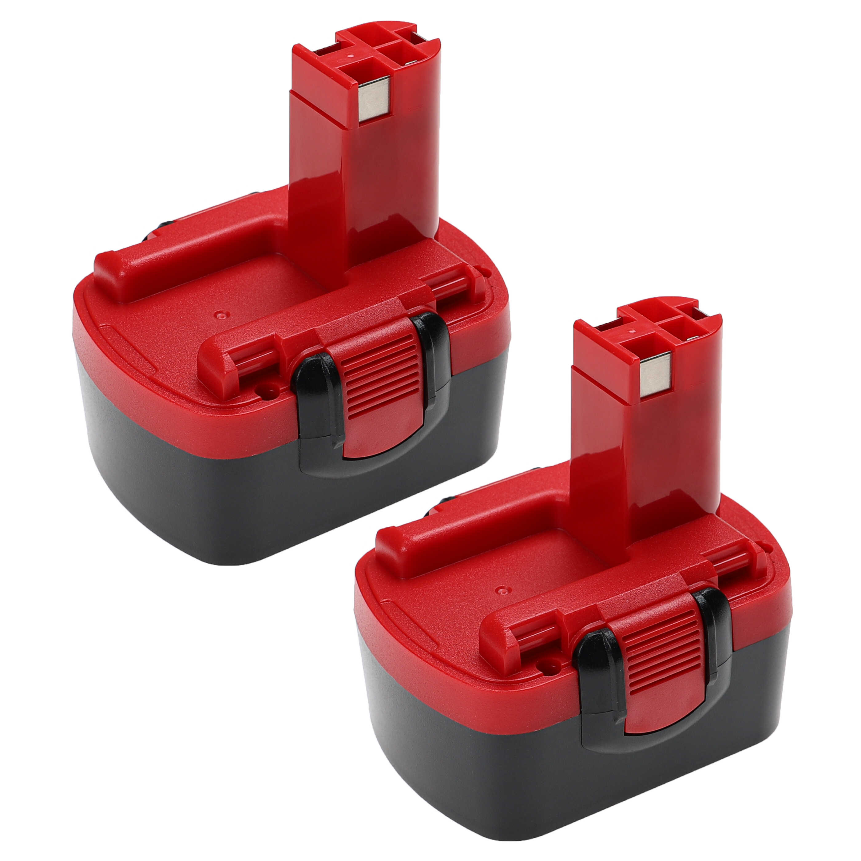 Batteries (2x pièces) remplace Bosch 2 607 335 263, 1617S0004W pour outil électrique - 2500 mAh, 14,4 V, NiMH