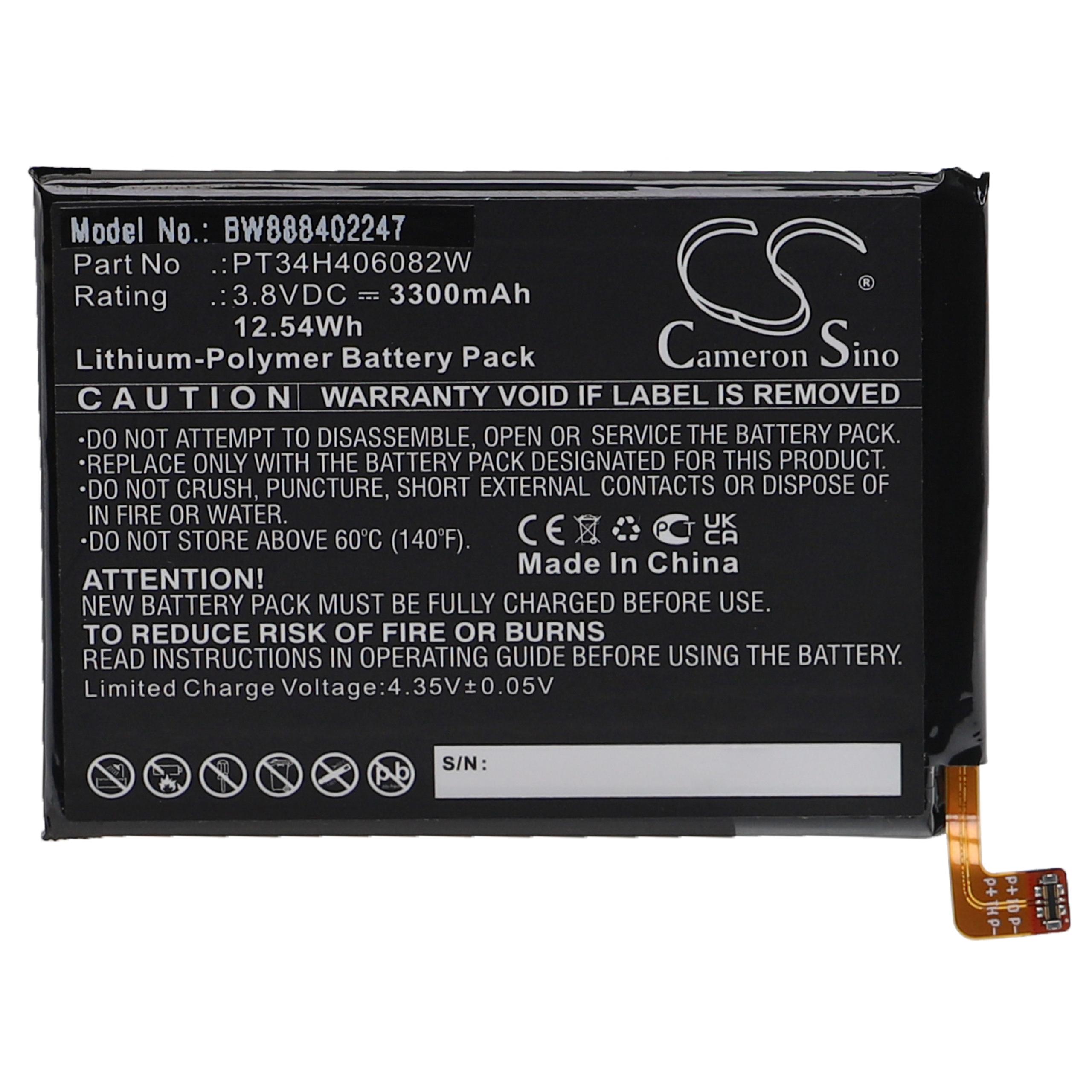 Akumulator do telefonu smartfona zamiennik Wiko PT34H406082W - 3300 mAh 3,8 V LiPo