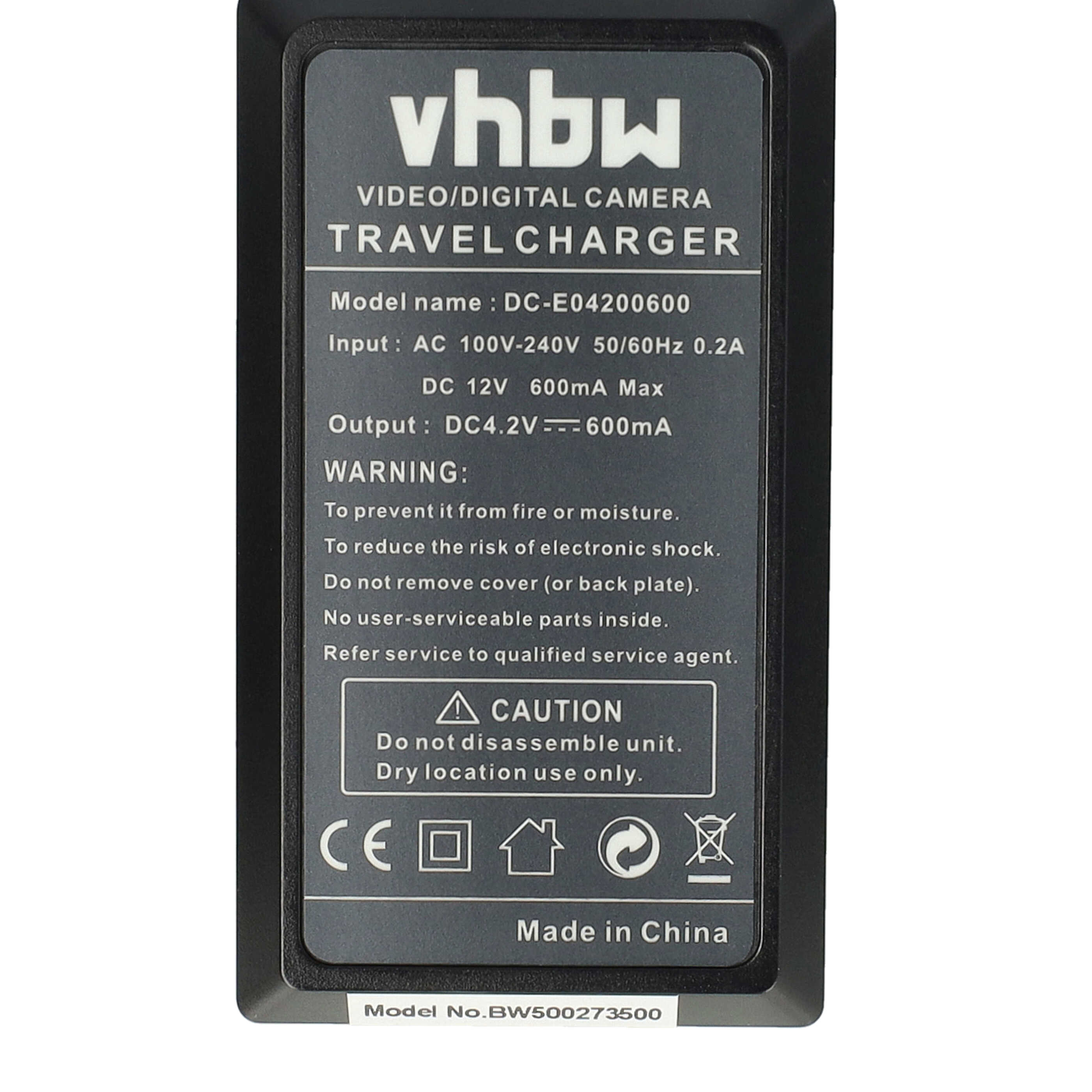 Battery Charger suitable for Sony NP-FT1 Camera etc. - 0.6 A, 4.2 V