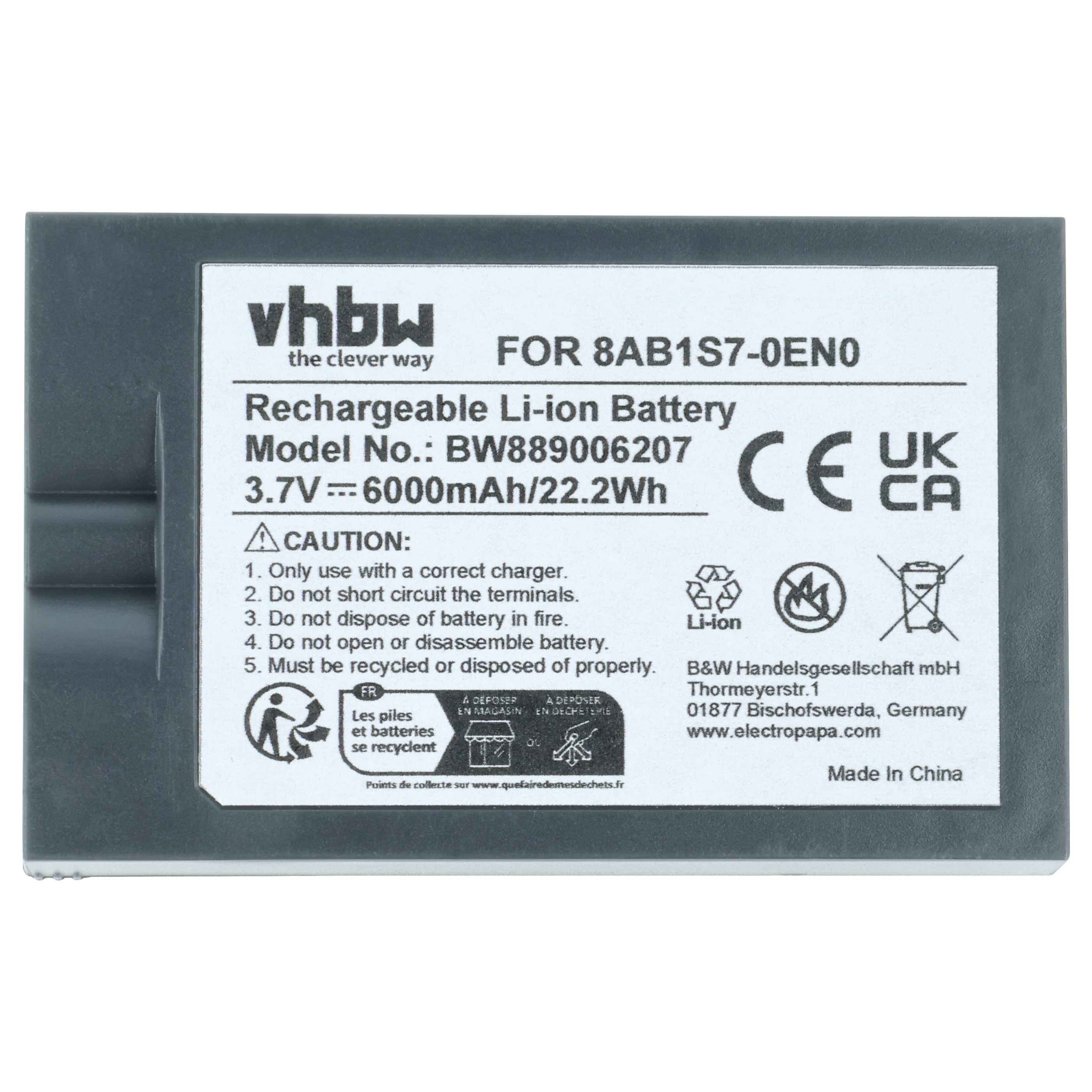 Intercom Doorbell Battery replaces Ring 8AB1S7-0EU0, V4 - 6000 mAh 3.7 V Li-Ion - Video Doorbell Akku
