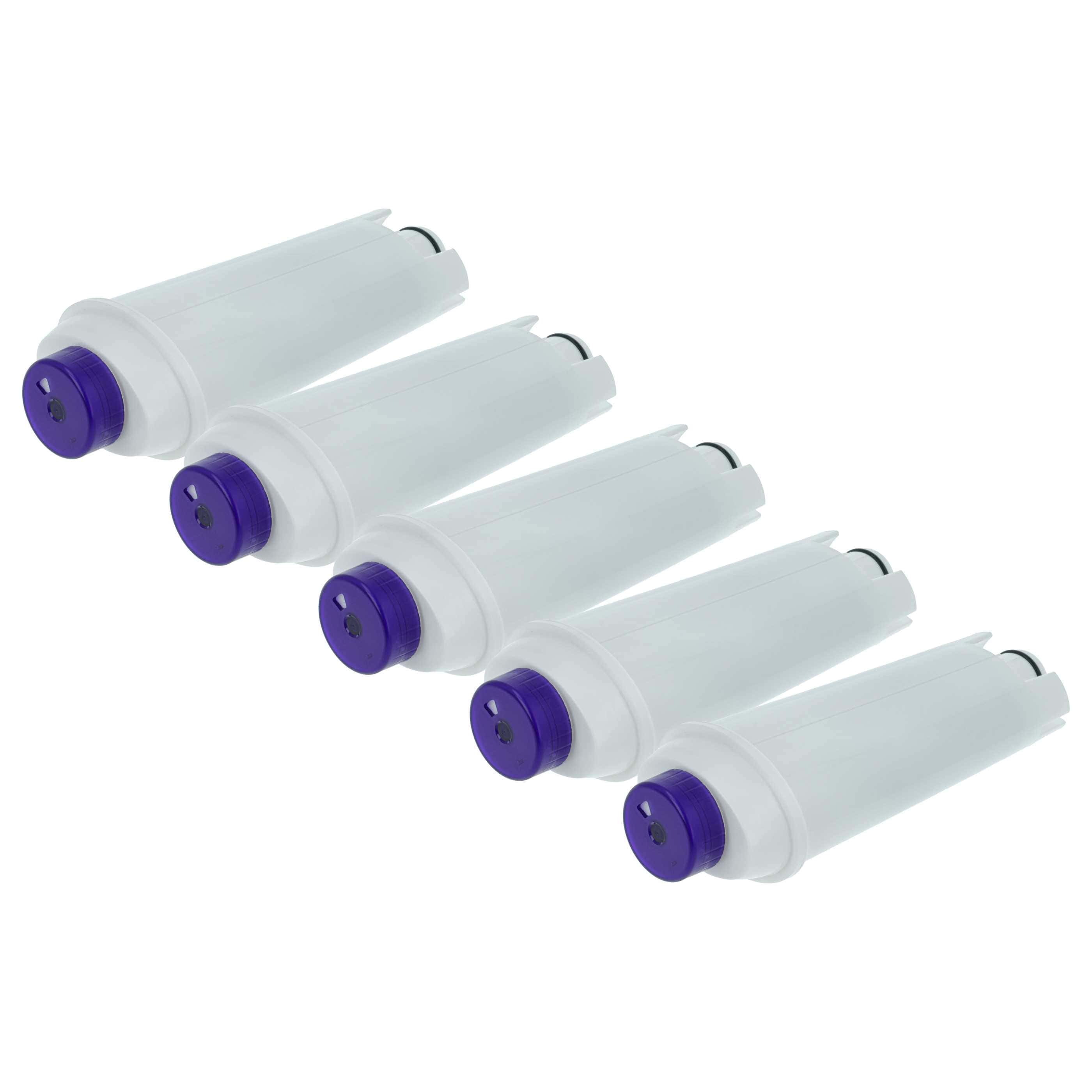 5x Filtres à eau remplace Aiitomg RB0001 pour machine à café DeLonghi – blanc