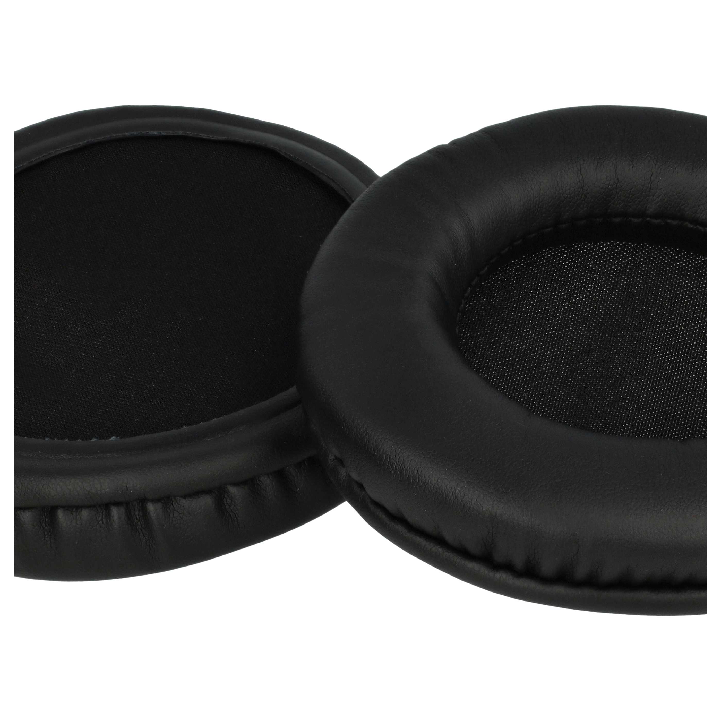 2x Poduszki do słuchawek 90mm, czarne