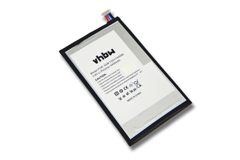 Batería reemplaza Samsung EB-BT330FBE para tablet, Pad Samsung - 4450 mAh 3,8 V Li-poli