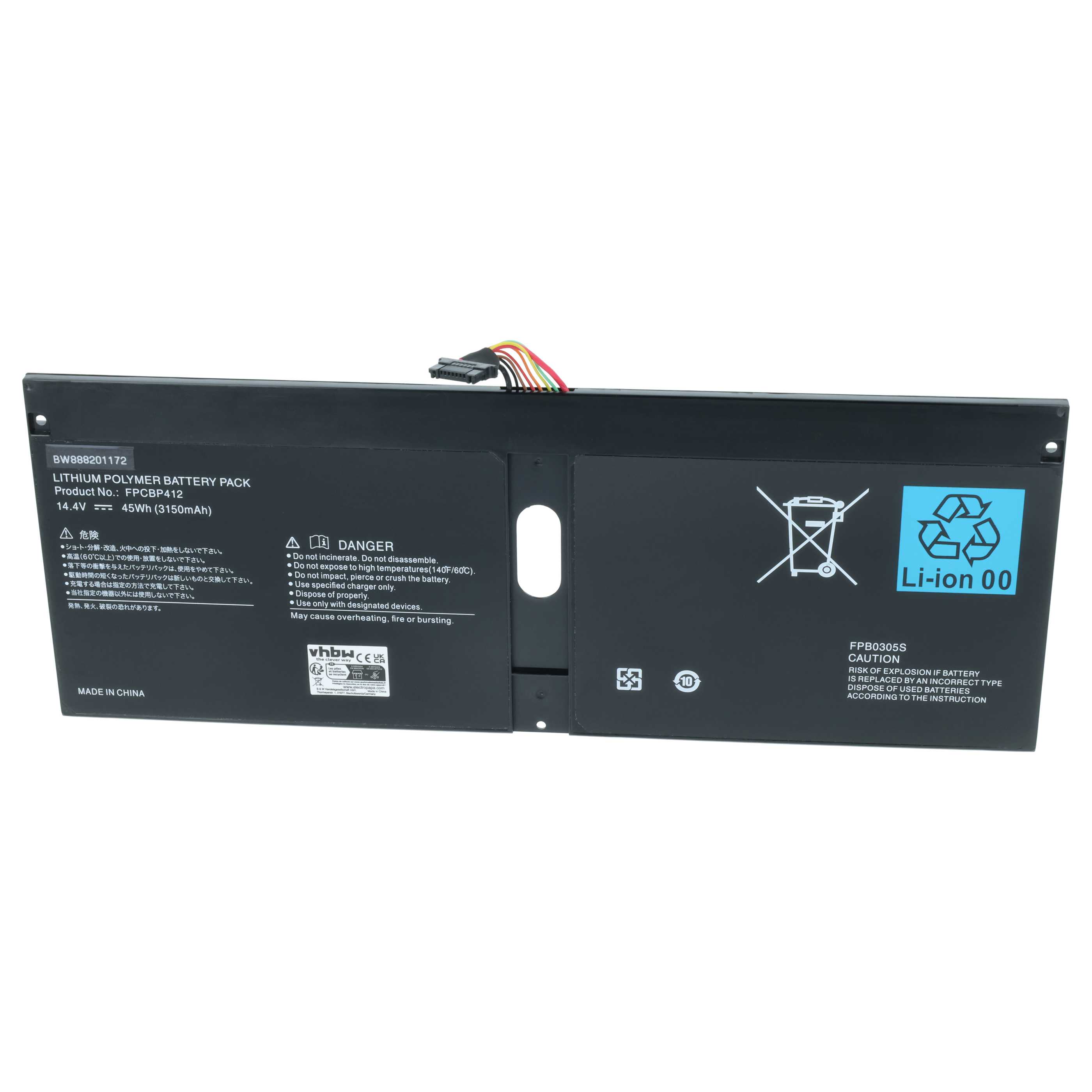 Akumulator do laptopa zamiennik Fujitsu FPCBP412, FPB0305S - 3050 mAh 14,4 V LiPo