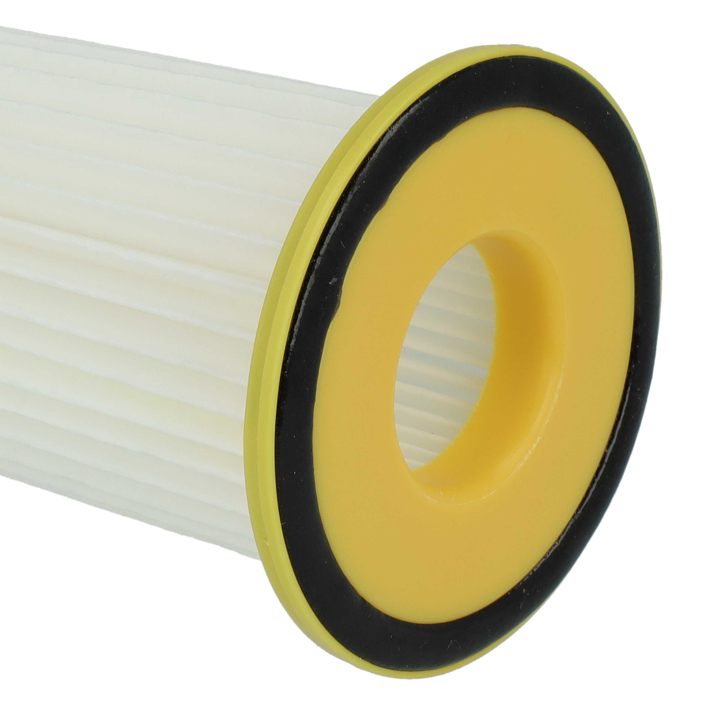 3x cartridge filter replaces Philips 432200520850 for Philips Vacuum Cleaner, white / yellow