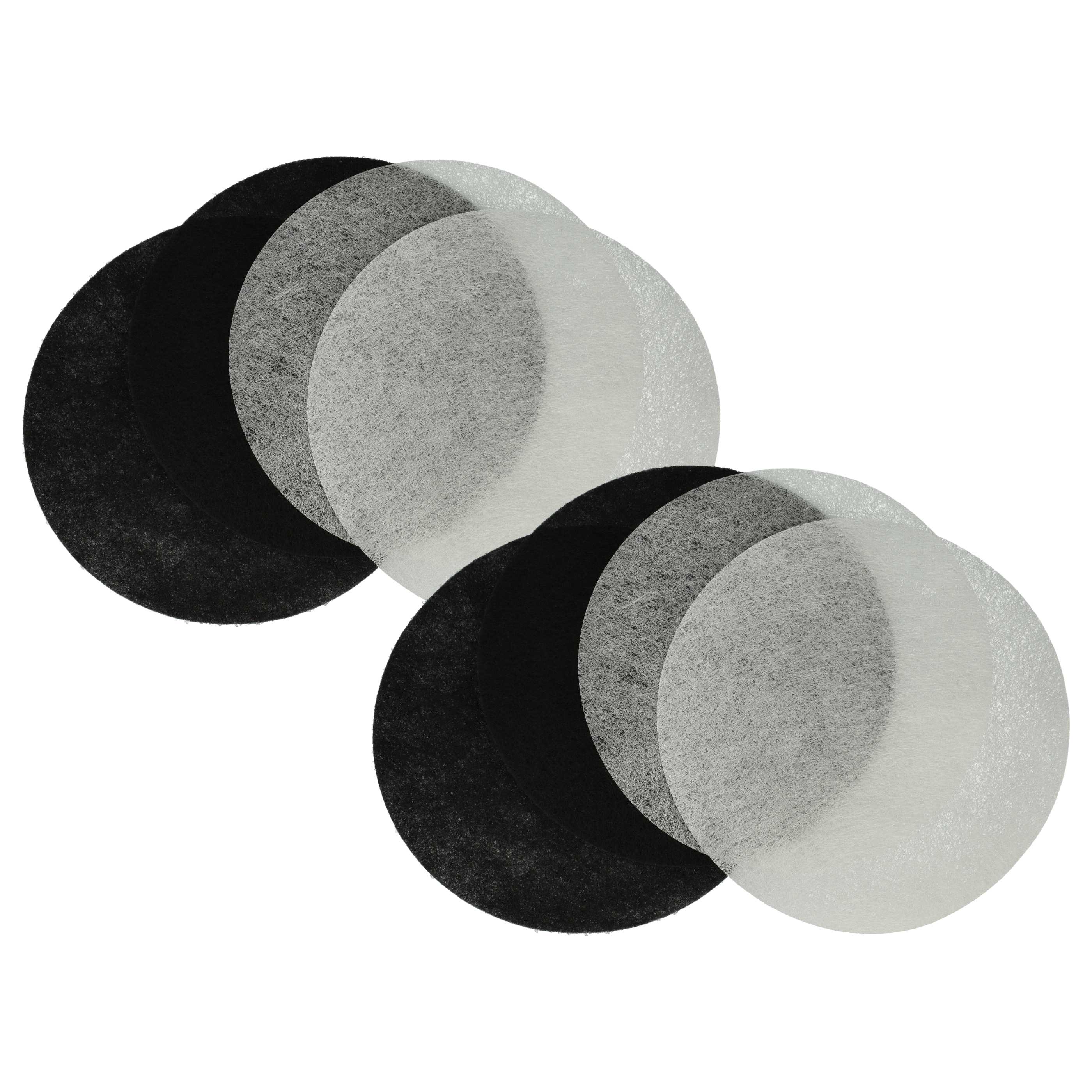 4x filtre à charbon actif, 4x filtre à graisses remplace Moulinex AD-5 pour friteuse