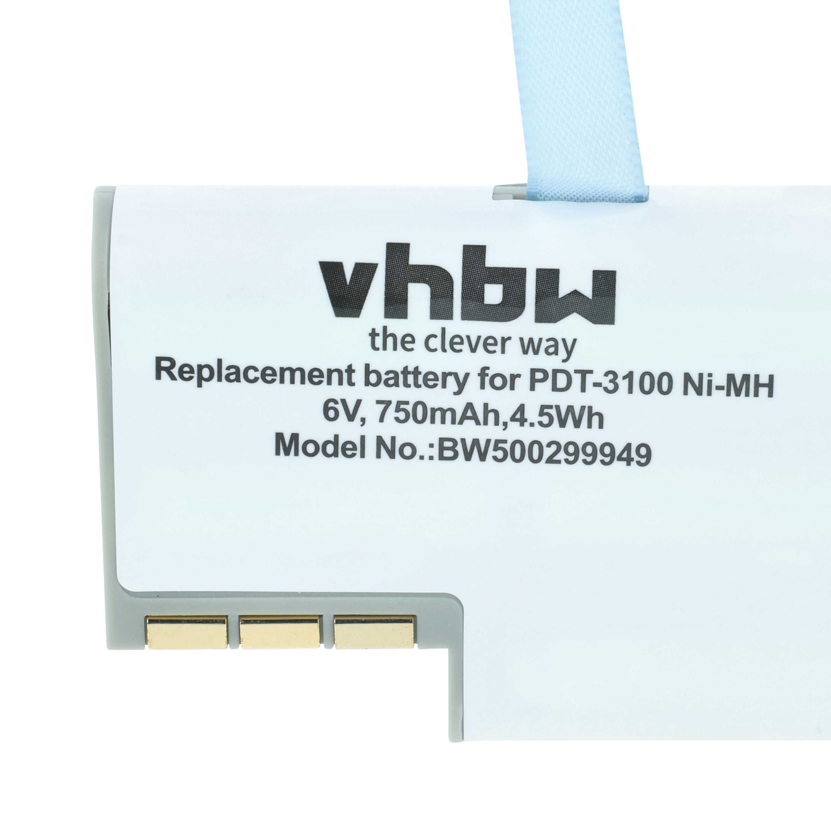 Akku als Ersatz für Symbol 50-14000-0, 21-36897-02, KT-12596-01 für Symbol Barcodescanner - 750mAh 6V NiMH