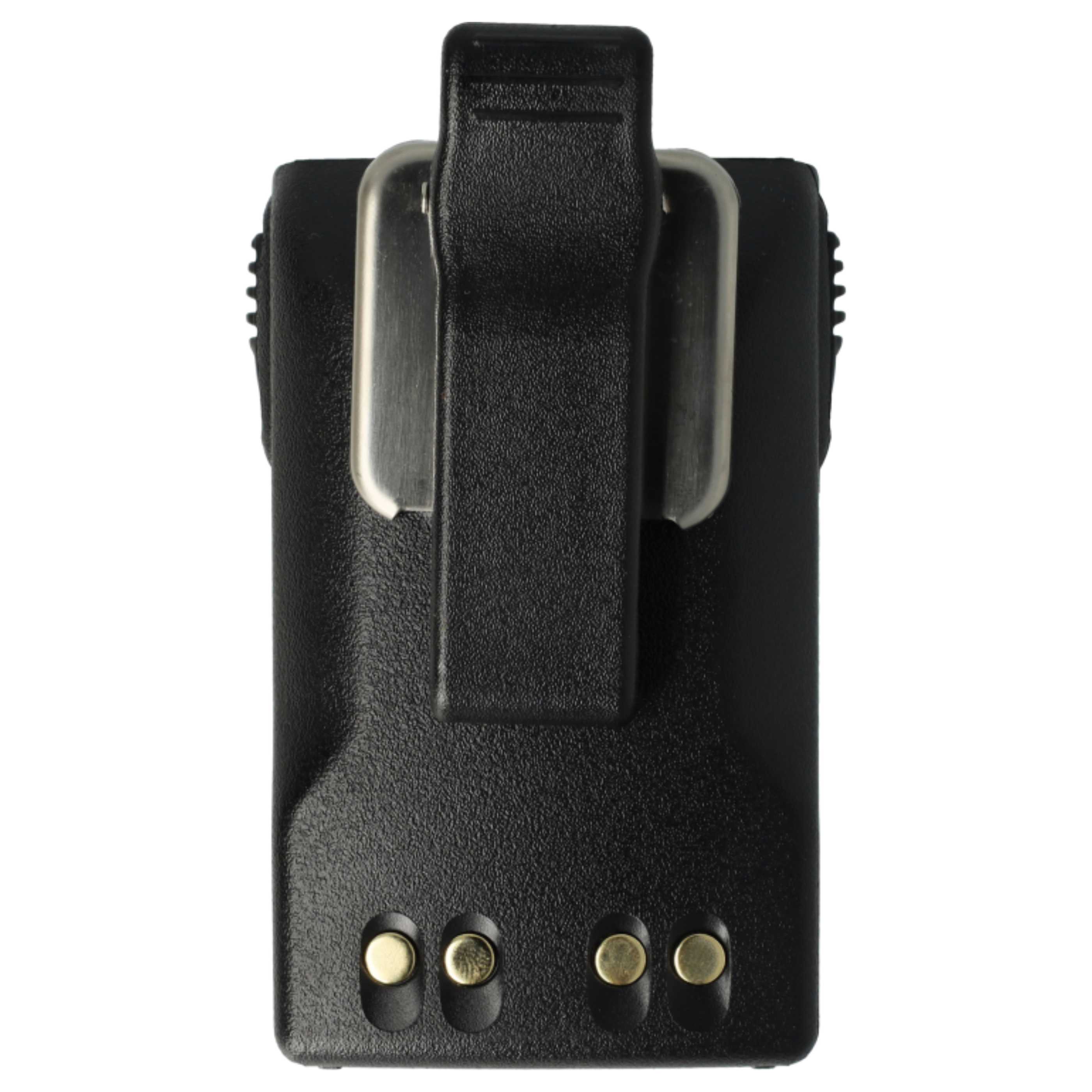 Radio 5x Battery replaces Motorola JMNN4023BR, JMNN4023, JMNN4024 - 2600 mAh 7.2 V Li-Ion + Belt Clip