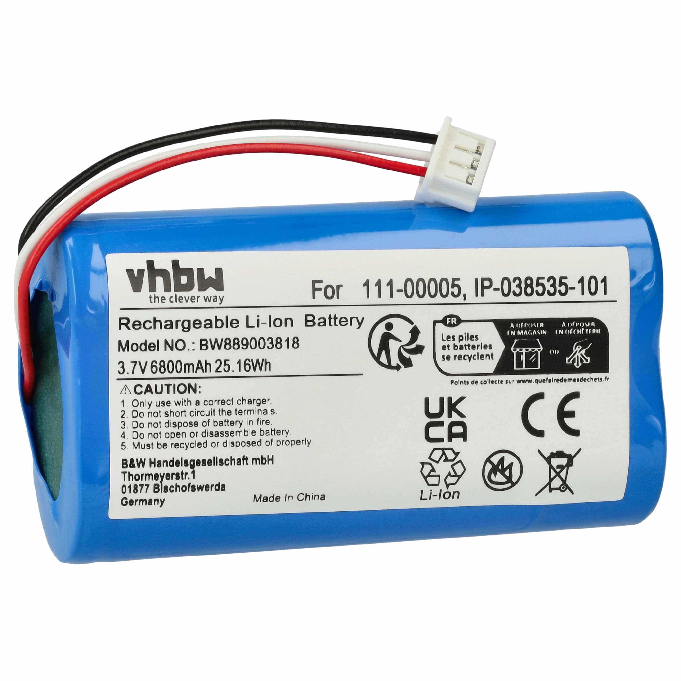 Akumulator do głośnika zamiennik Sonos IP-038535-101, 111-00005 - Li-Ion 6800mAh