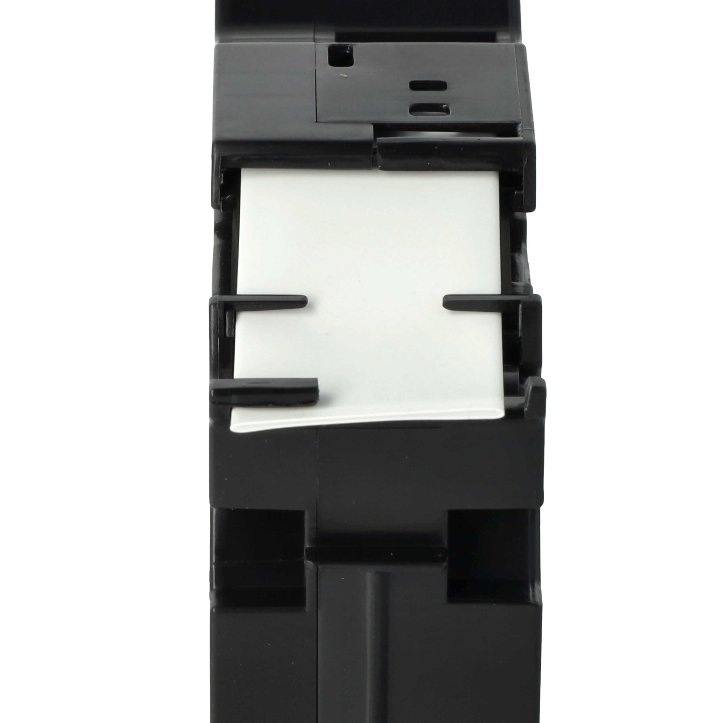 Cassette à ruban remplace Brother HSE-251 - 23,6mm lettrage Noir ruban Blanc, thermorétractable, 23,6 mm