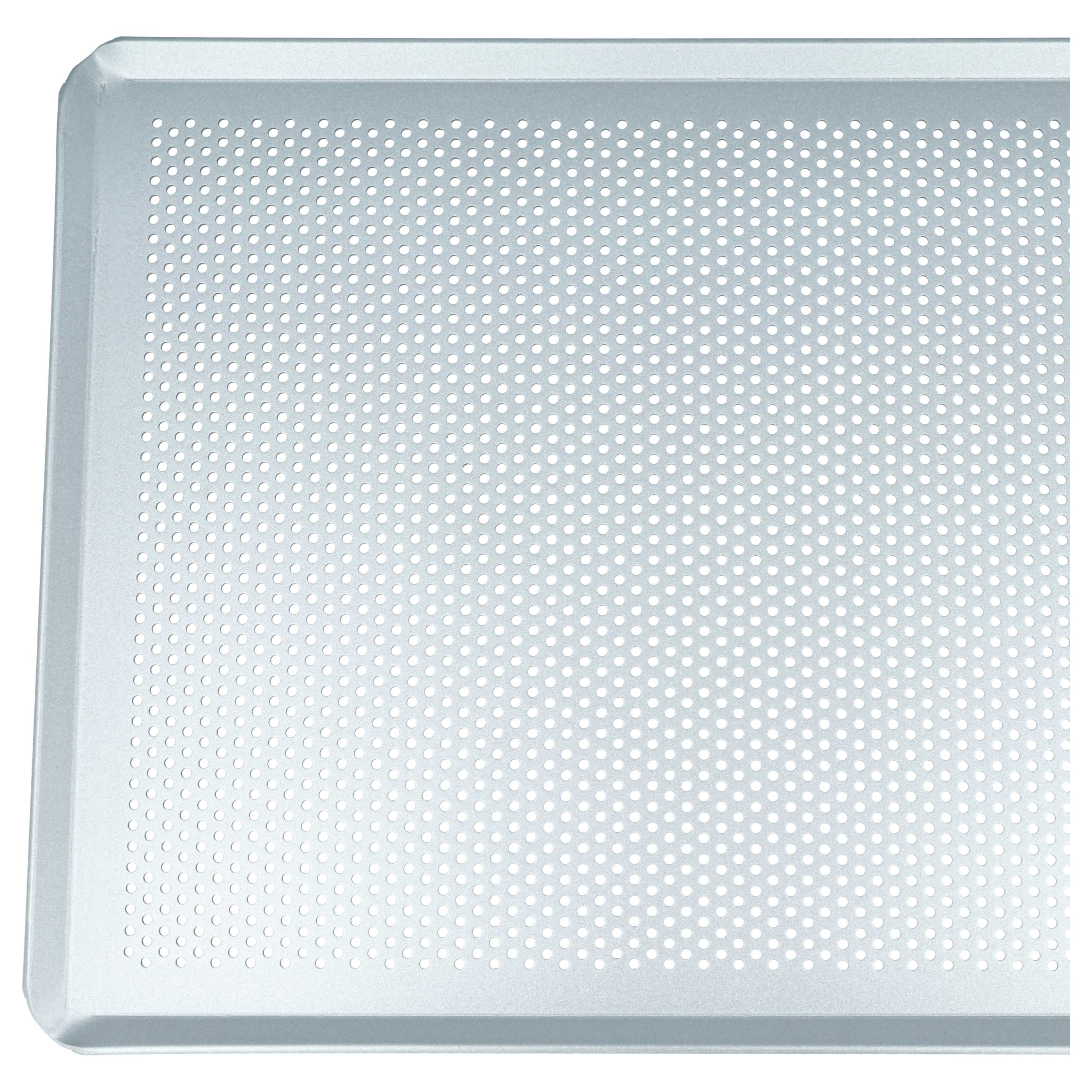 Bandeja de horno universal para hornos - 40 x 30 x 1 cm plata, perforado