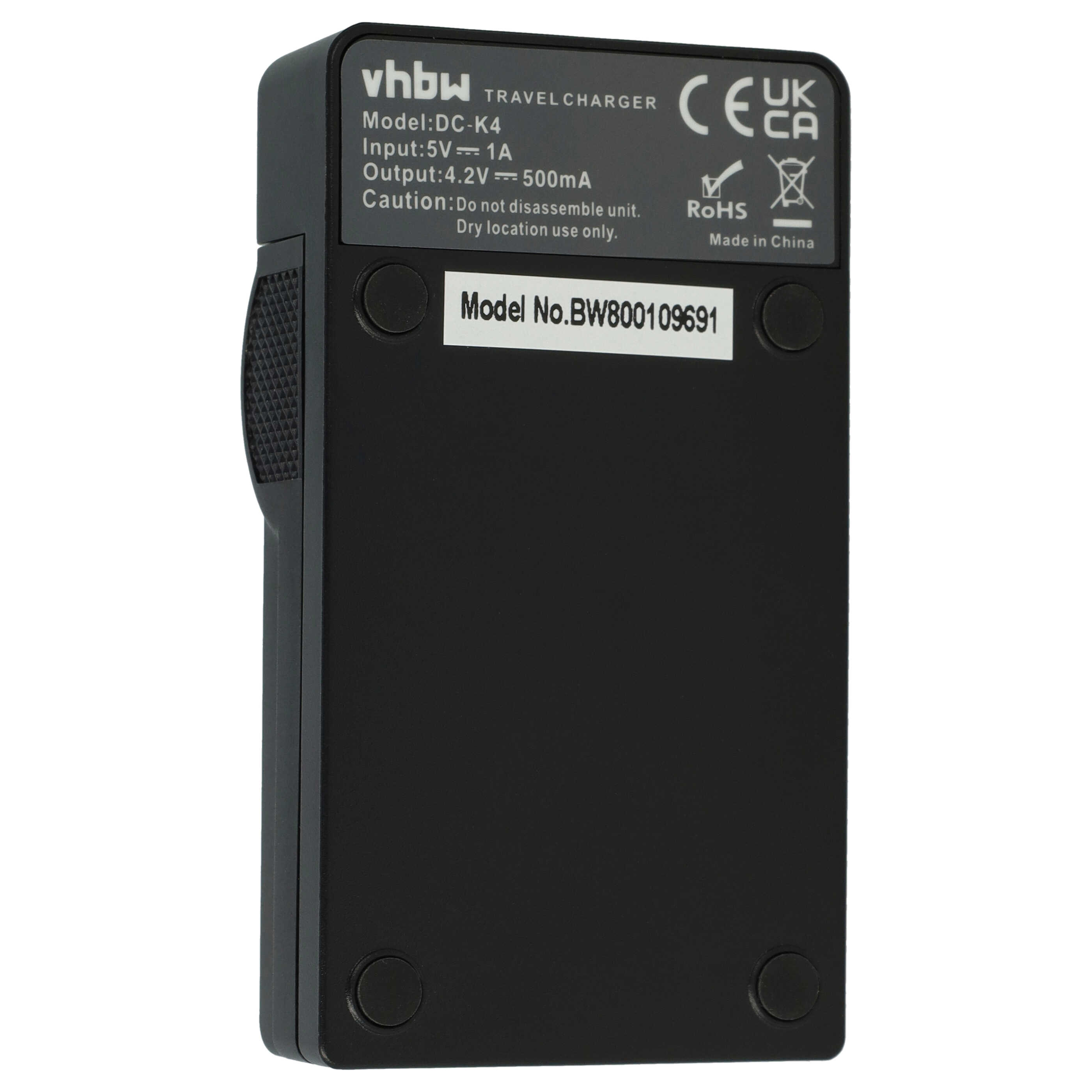 Battery Charger suitable for V-Lux 20 Camera etc. - 0.5 A, 4.2 V